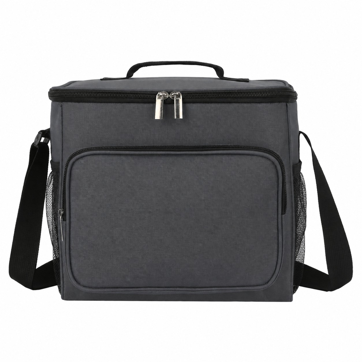 12 Can 300D Polyester Cooler Bag — Dark Gray