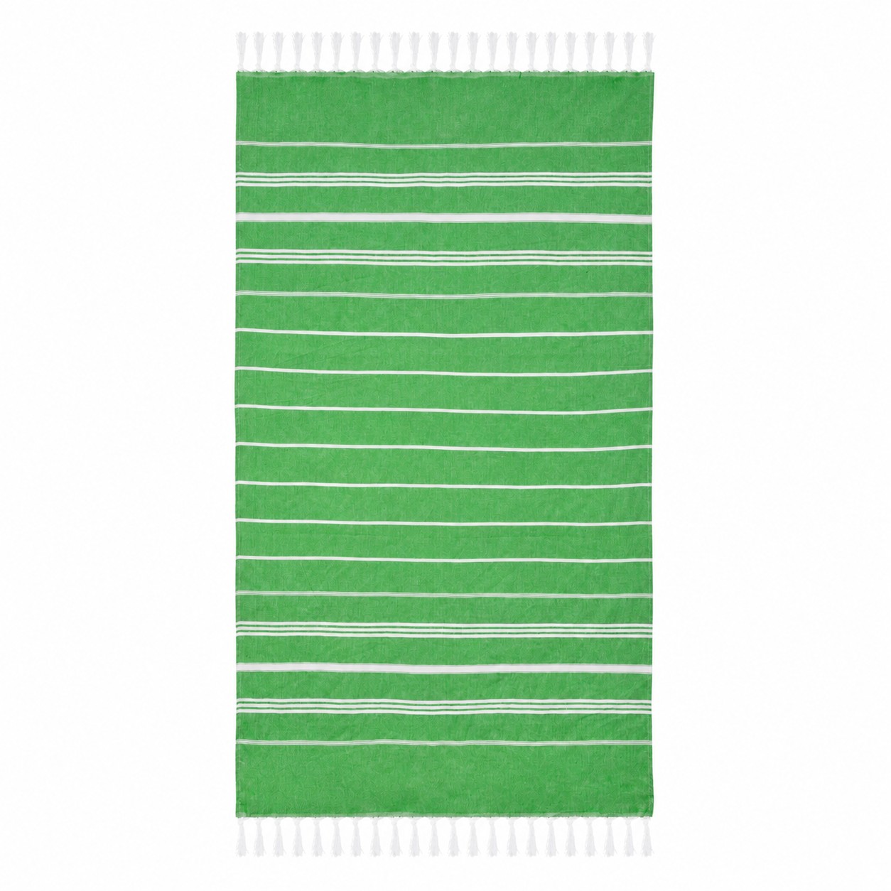 Cotton Turkish Beach Towel — Green