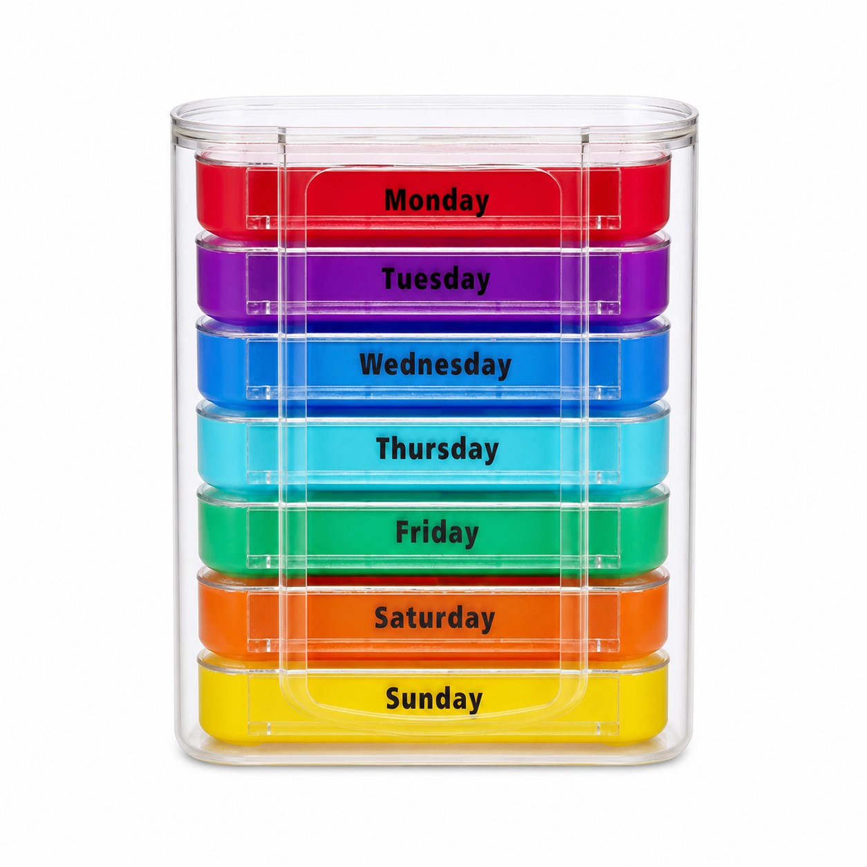 Weekly Polypropylene Pill Drawer Case — view 2