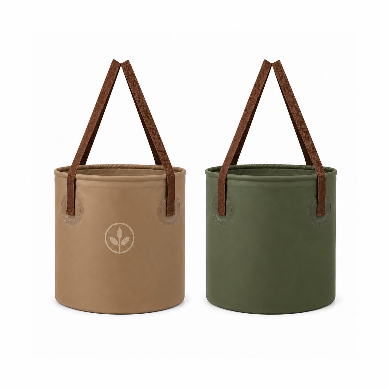 Collapsible PVC Water Bucket With Carry Handles
