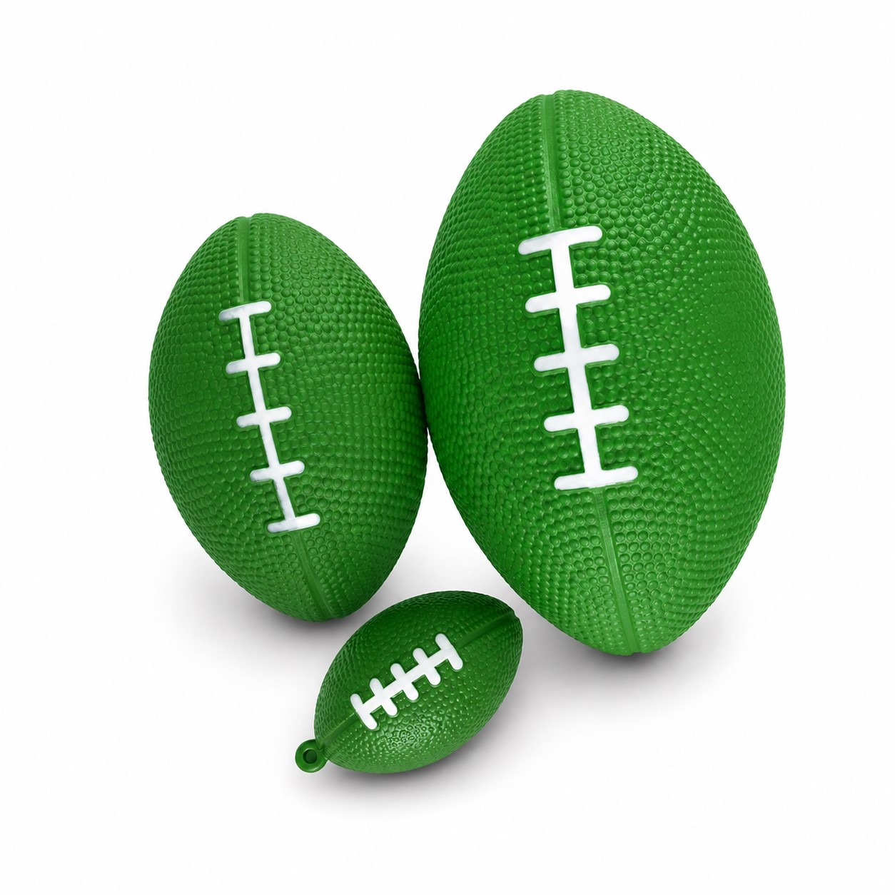 Mini Football Foam Stress Toy — Green
