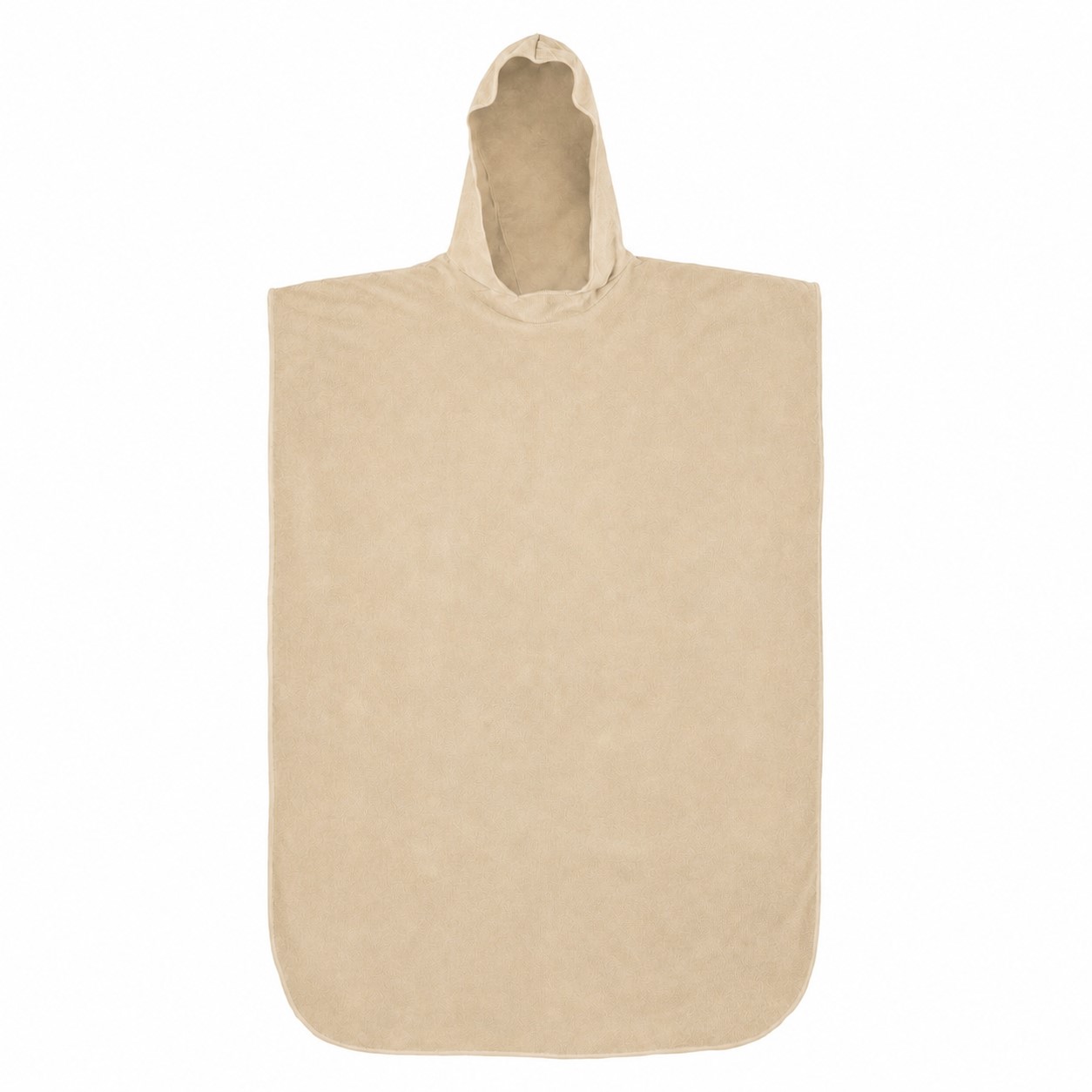 Adult Hooded Towel Poncho — Tan Beige