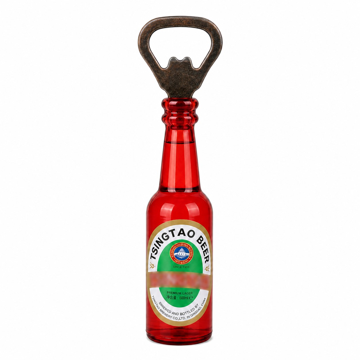 Magnetic Bottle Opener Fridge Accessory — Red