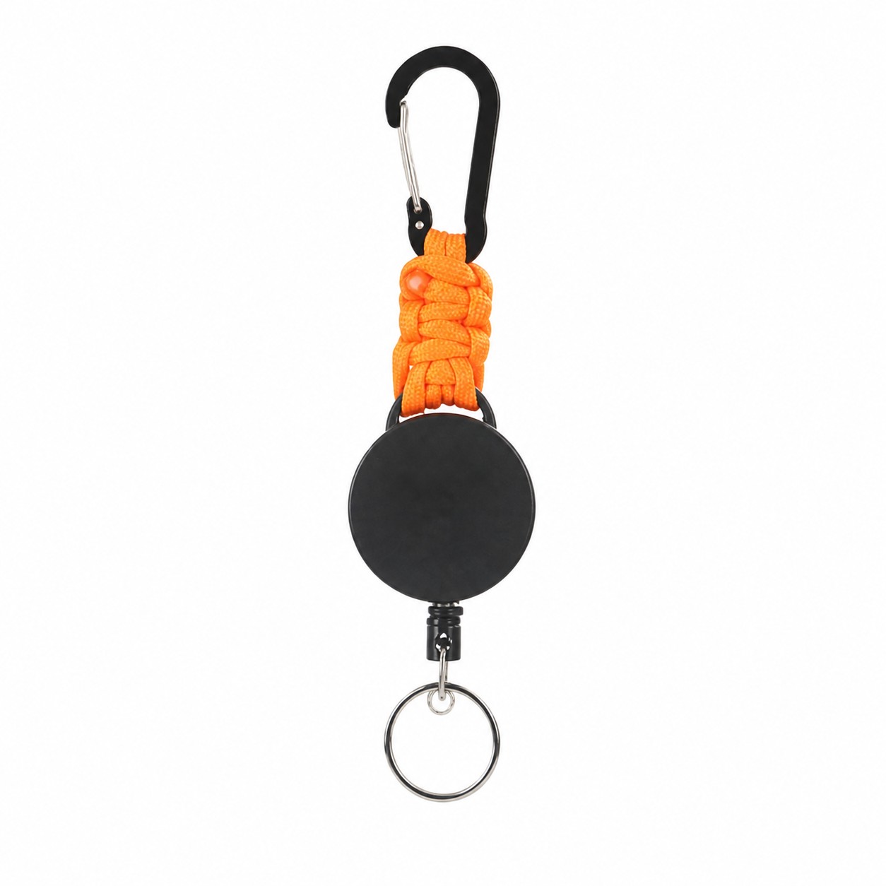 Retractable Rope Key Reel With Carabiner — view 2
