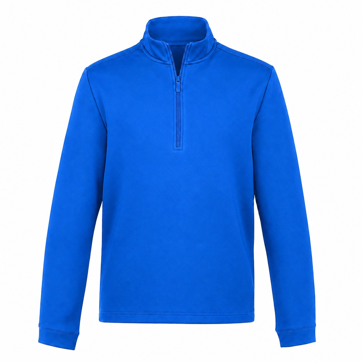 Men's Fleece Mock Neck Pullover — Blue