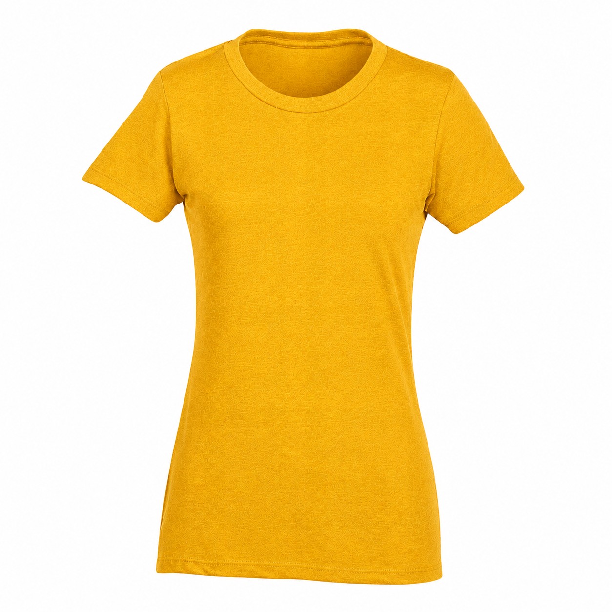 Cotton Polyester Blend Ladies Tee — Gold
