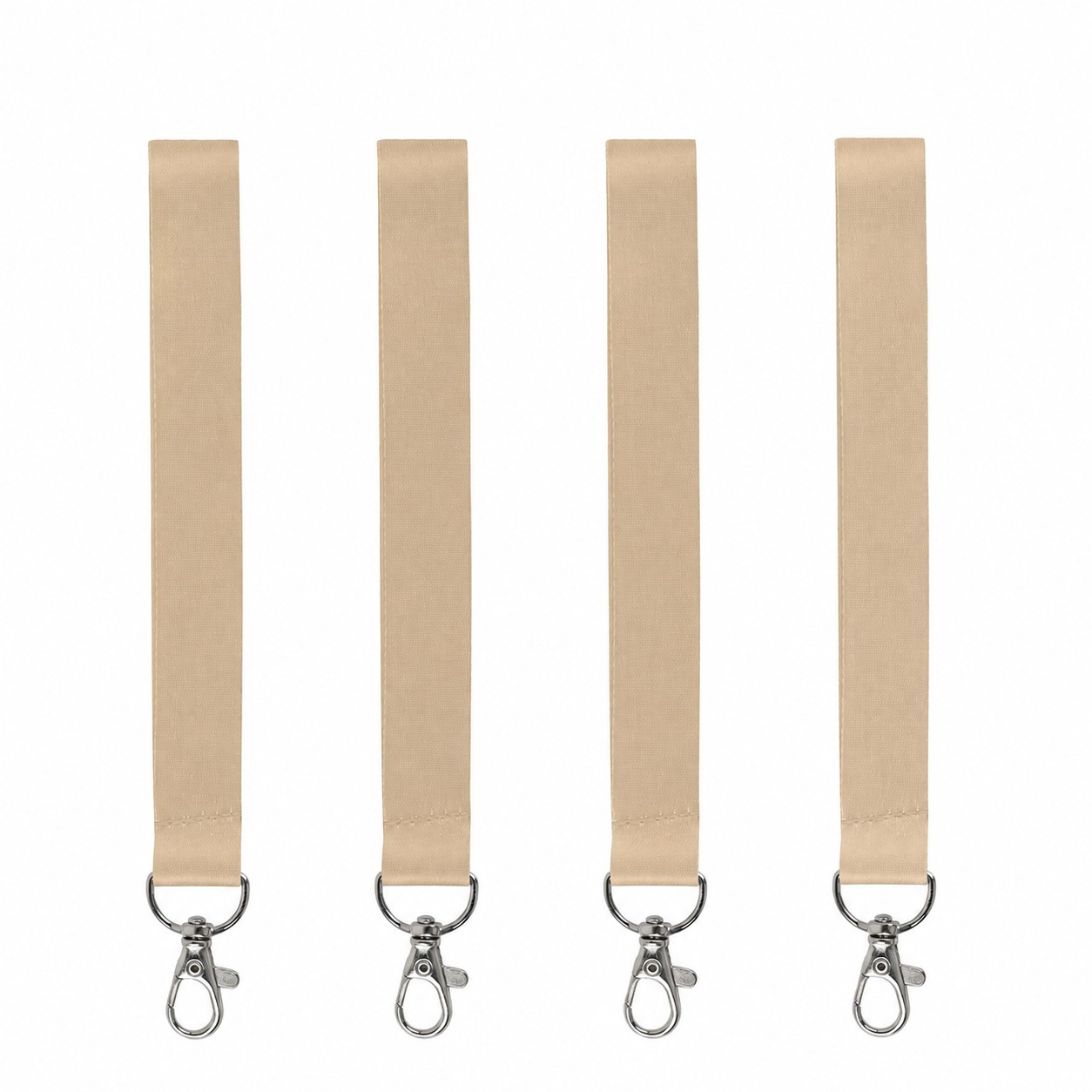 Polyester Wrist Keychain Strap — Tan Beige
