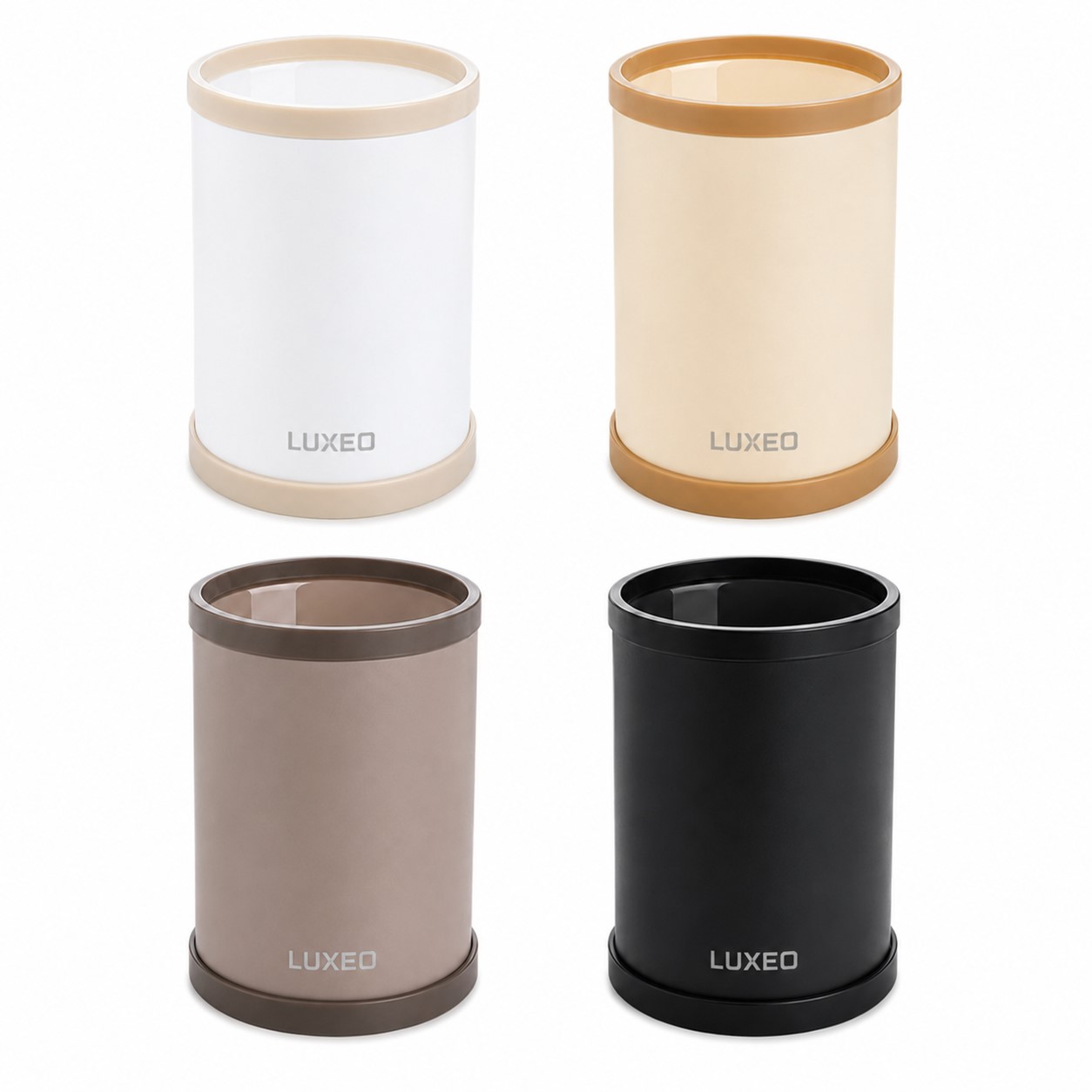 Cylindrical Plastic Pen And Pencil Cup