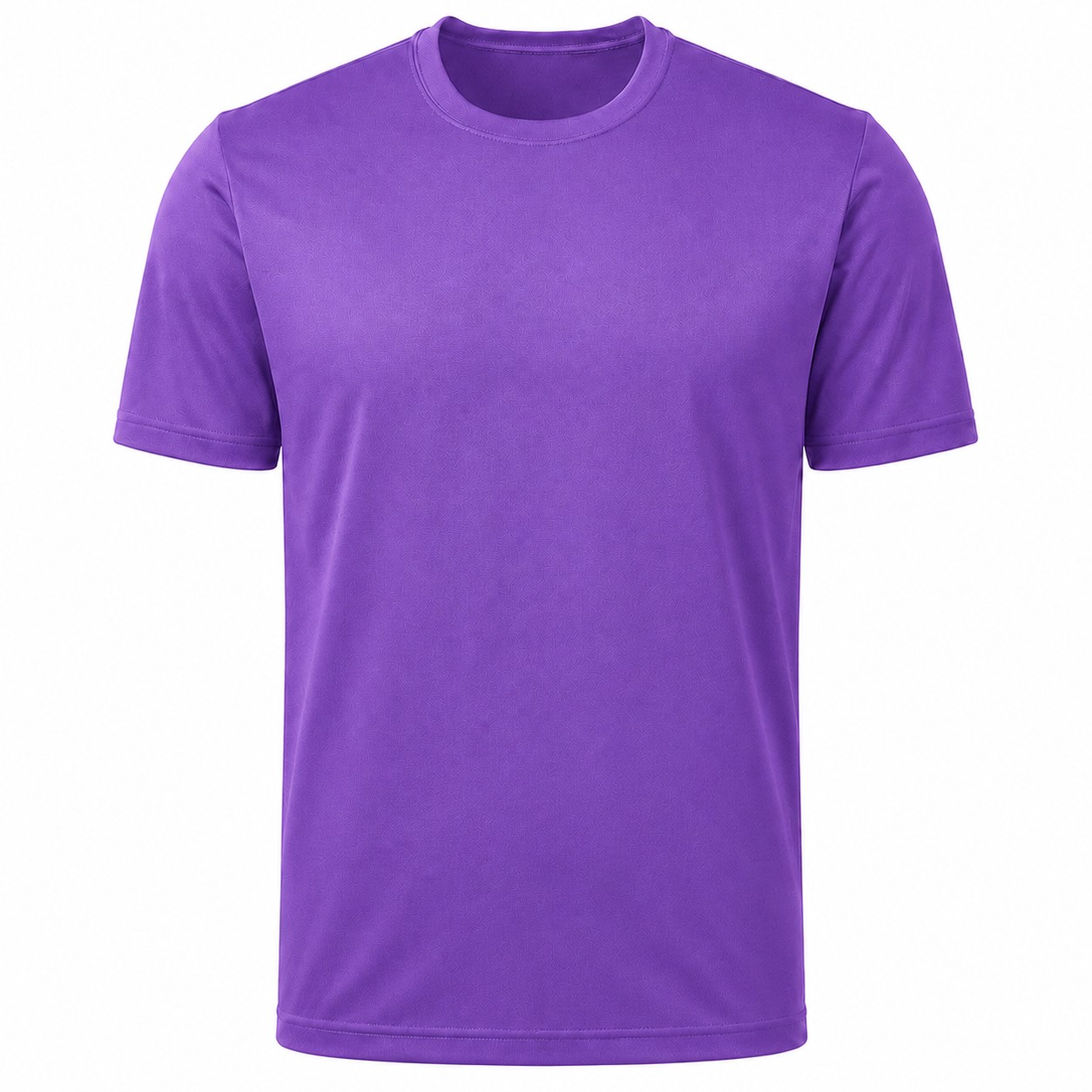 Moisture Wicking Polyester Athletic Tee — Purple