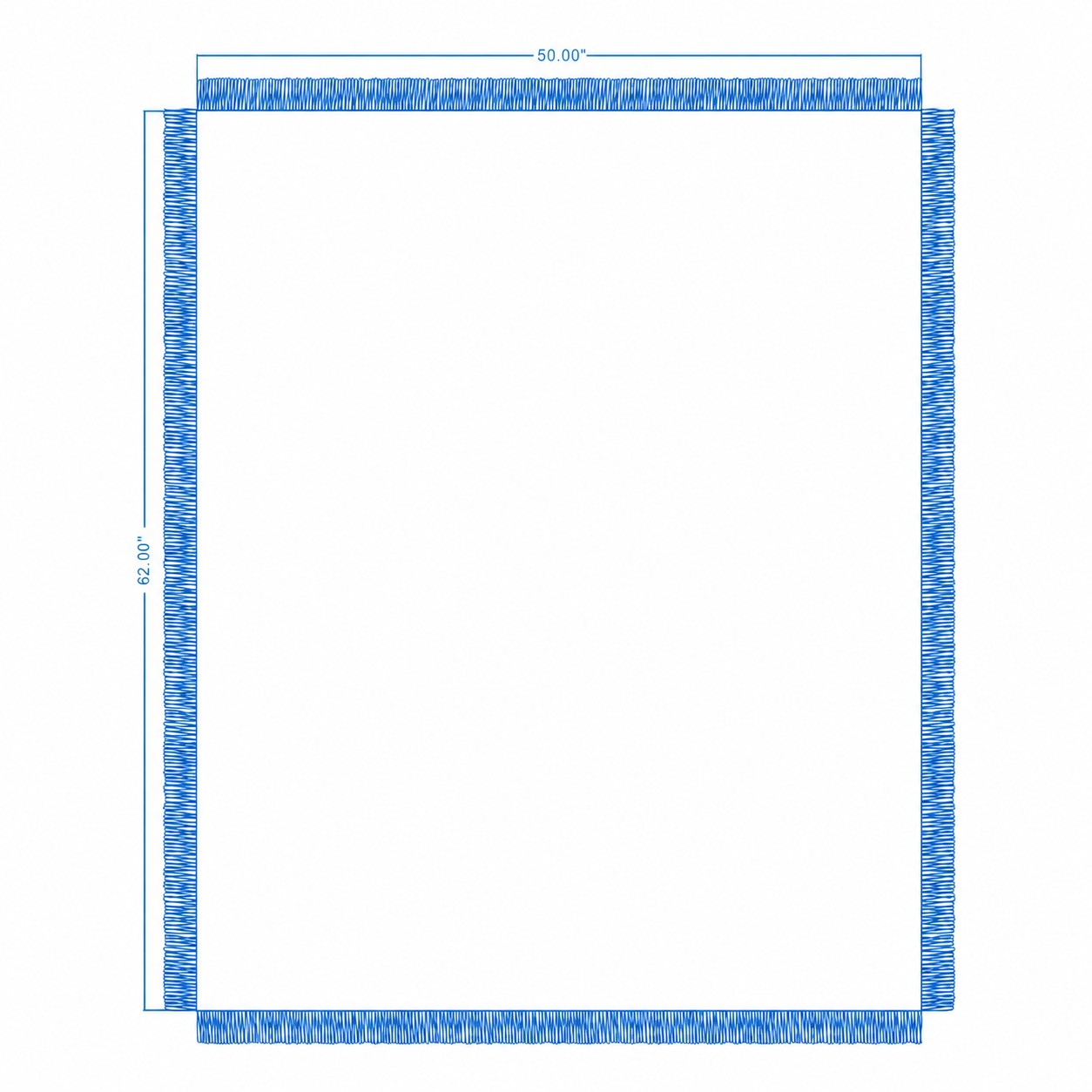 Jacquard Woven Throw Blanket — Blue