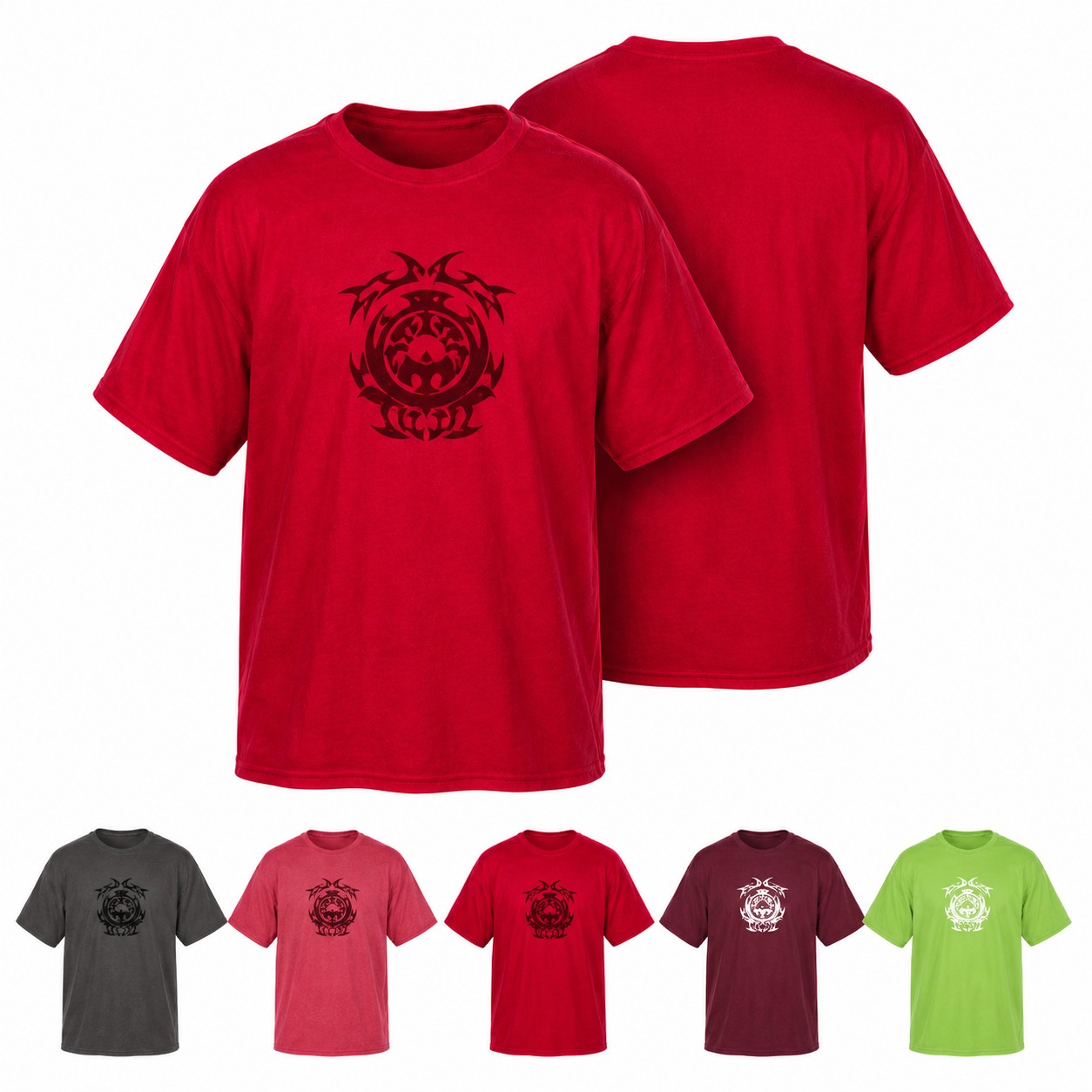 Cotton Polyester Crewneck T Shirt