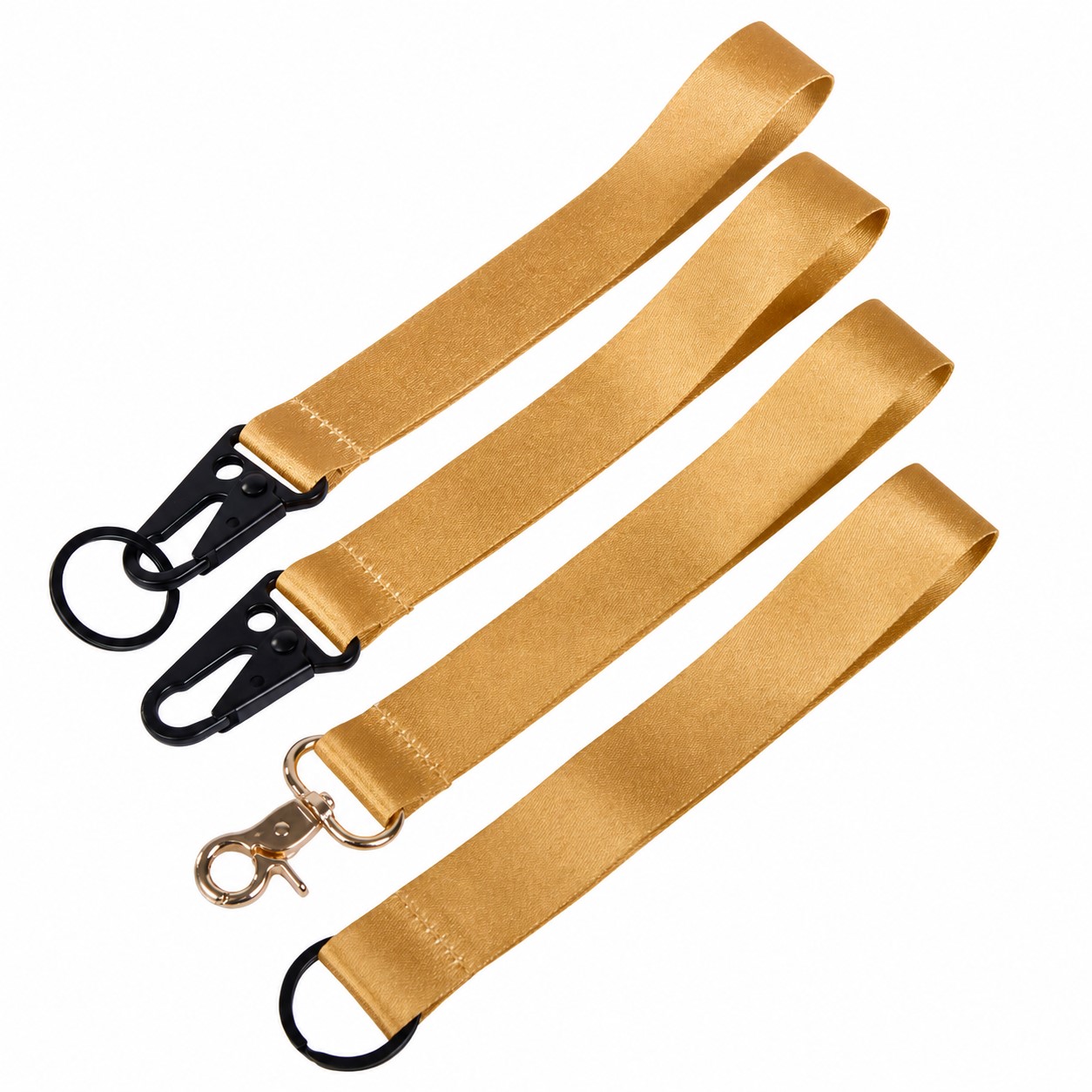 One-Inch Polyester Wrist Lanyard — Bronze Gold