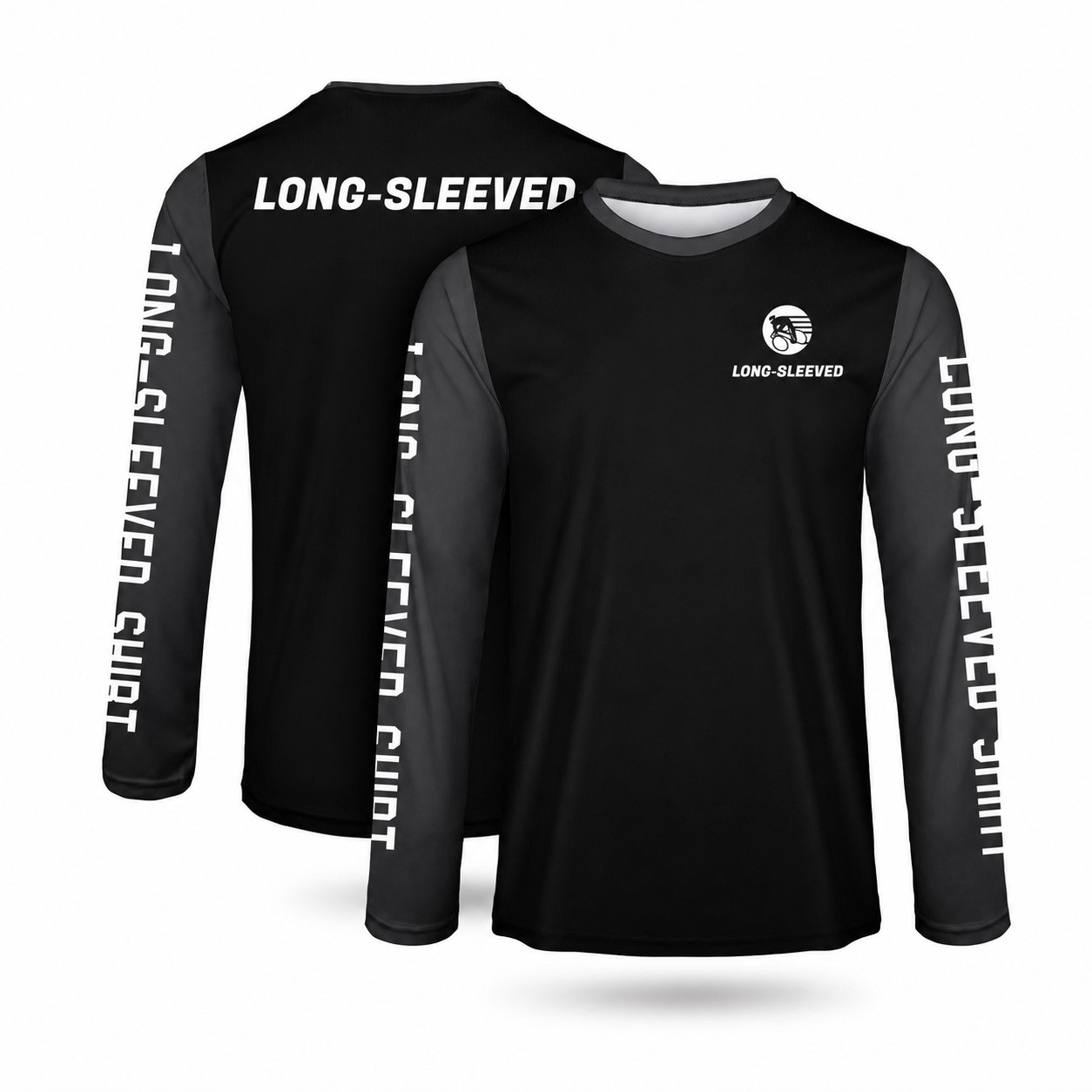 UPF Fishing Long Sleeve Shirt — Black