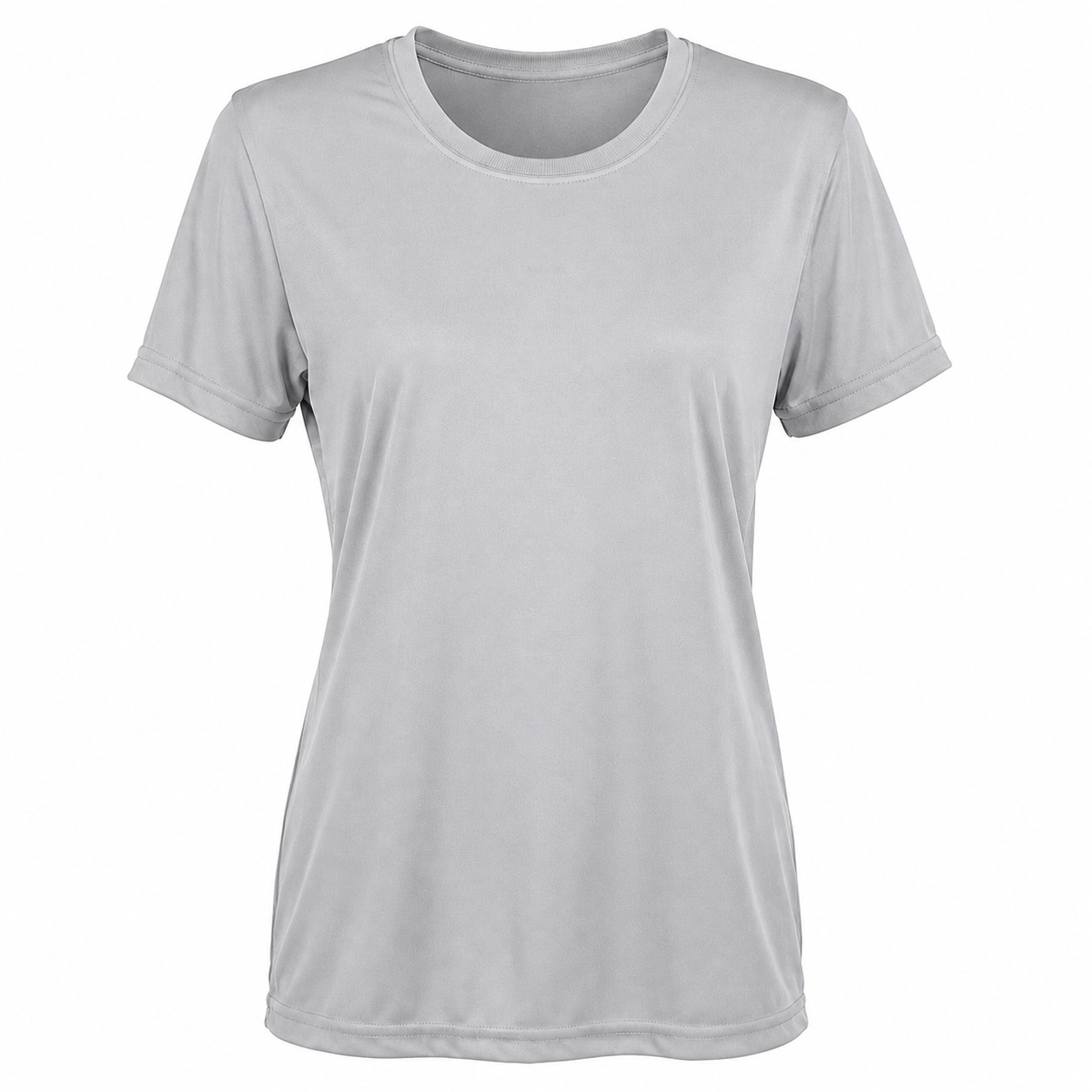 Women's 3.8-Ounce Polyester Athletic T-Shirt — Silver