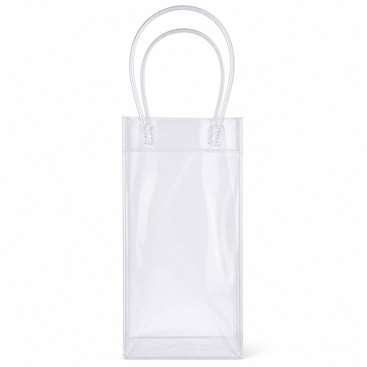 Transparent PVC Single Bottle Wine Bag — view 2