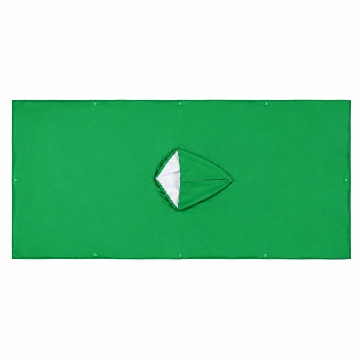 Kids 400GSM Hooded Poncho Towel — Green