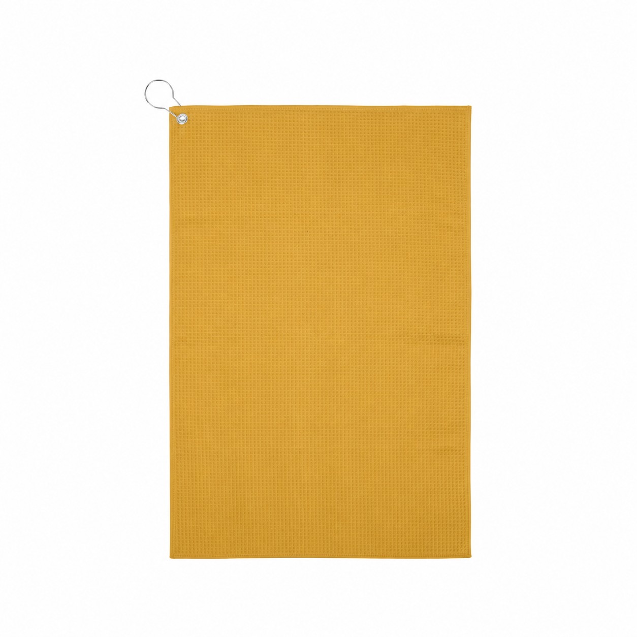 16" Waffle Golf Towel — Brass Gold