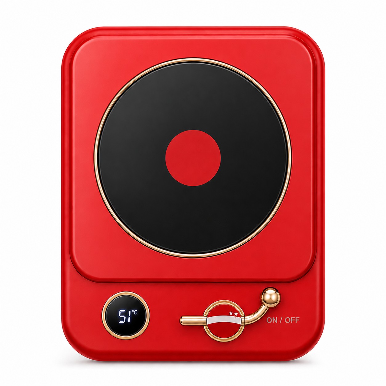 Smart Desktop Drink Warmer — Red