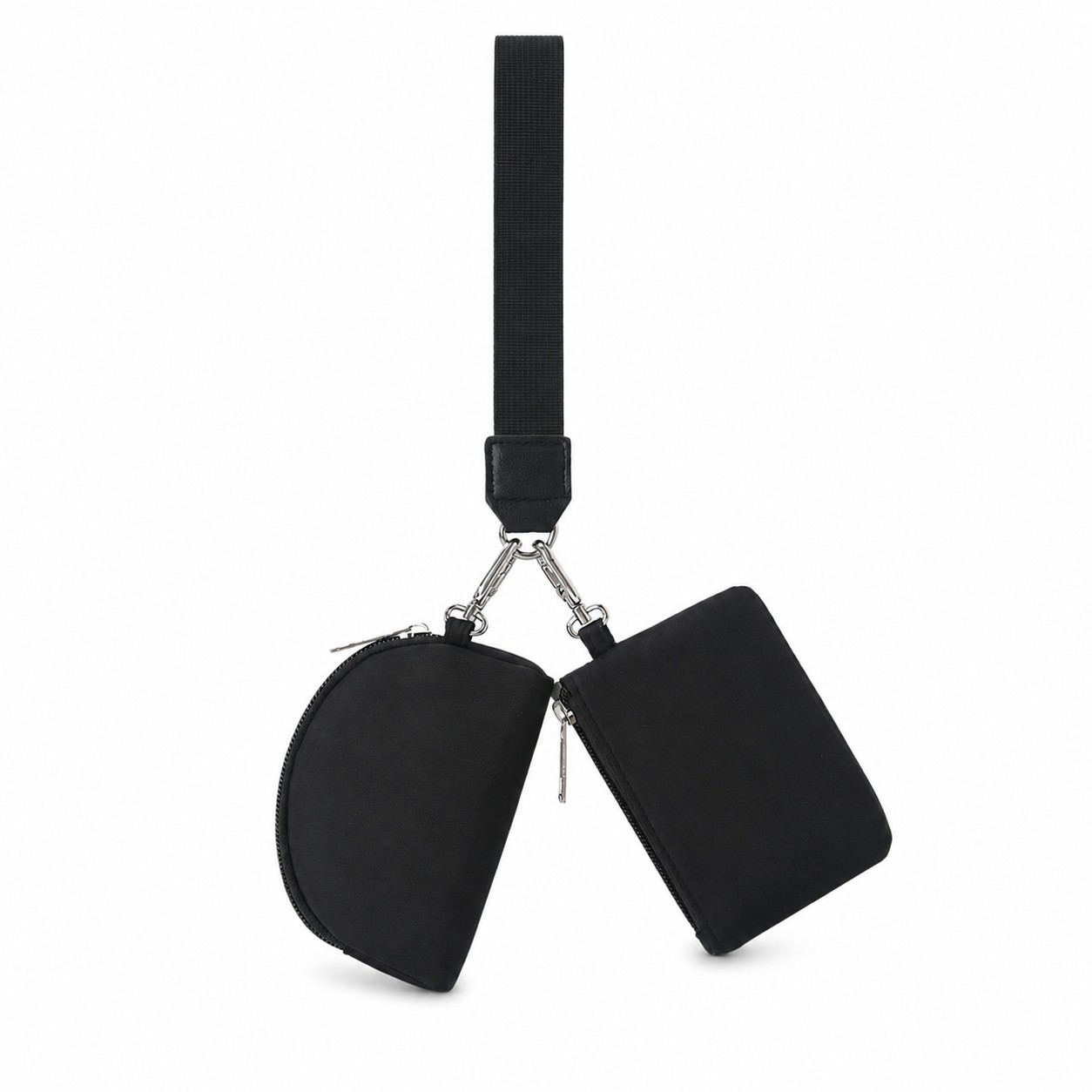 Dual Compartment Polyester Wristlet Wallet — view 2