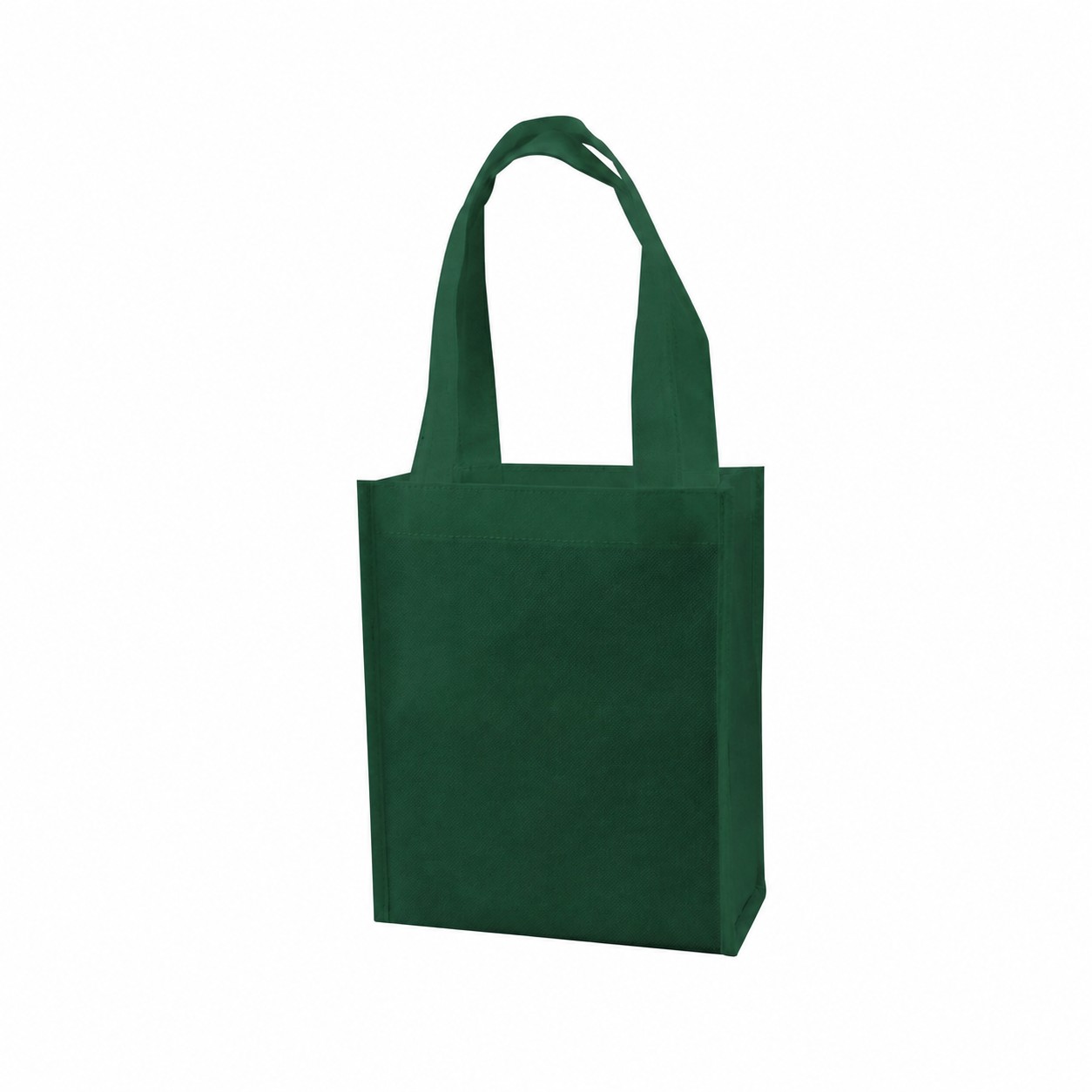 Mini 4" Gusset Tote Bag — Forest Green