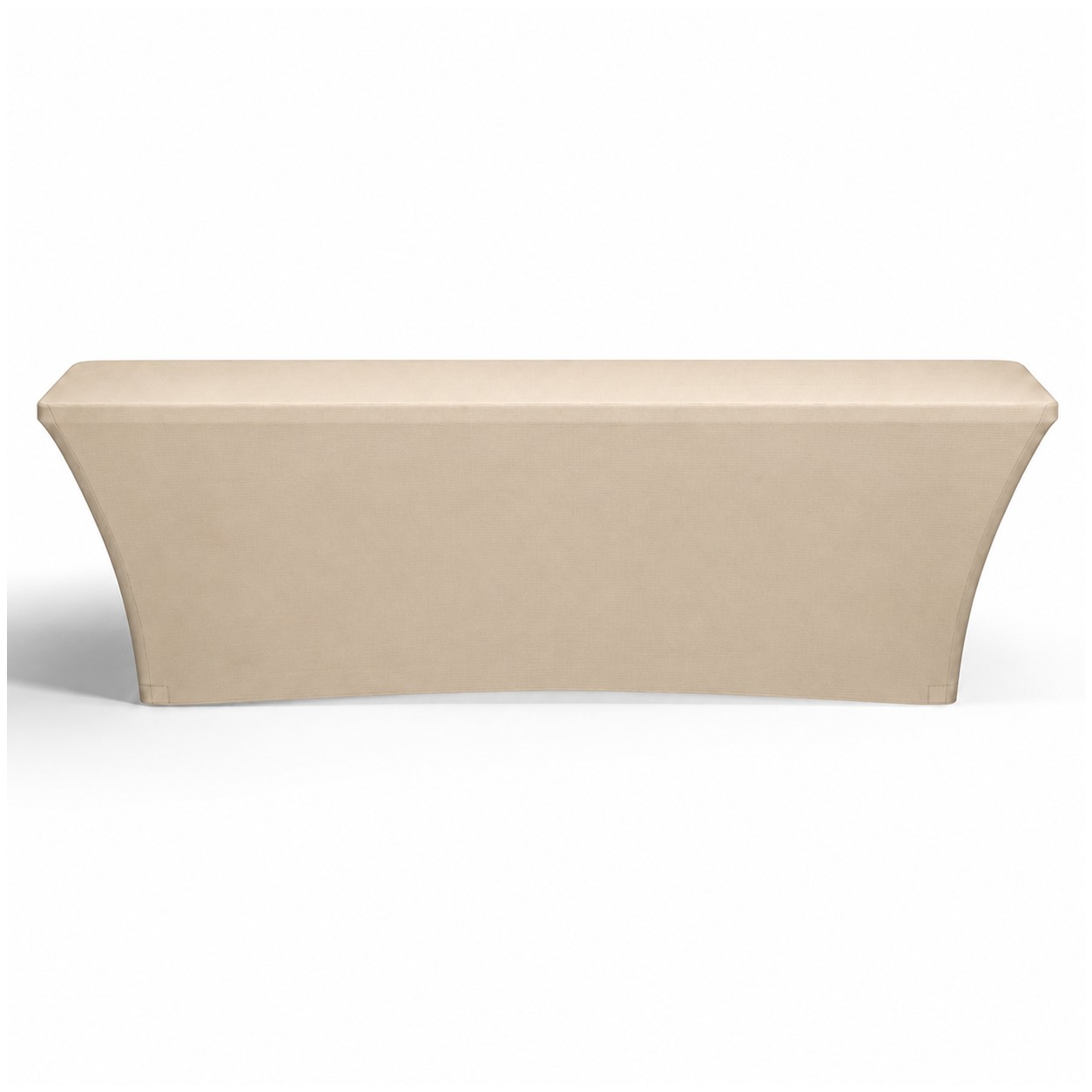 8-Foot Standard Stretch Table Cover — Tan Beige