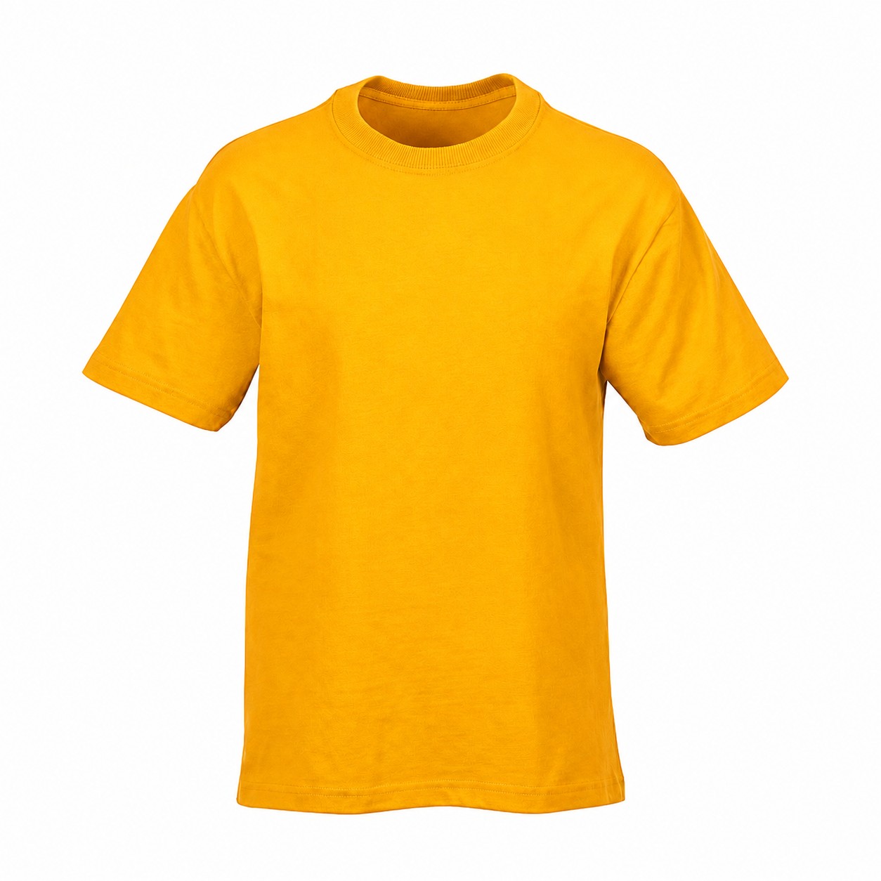 Heavyweight Cotton Polyester Crewneck Shirt — Gold