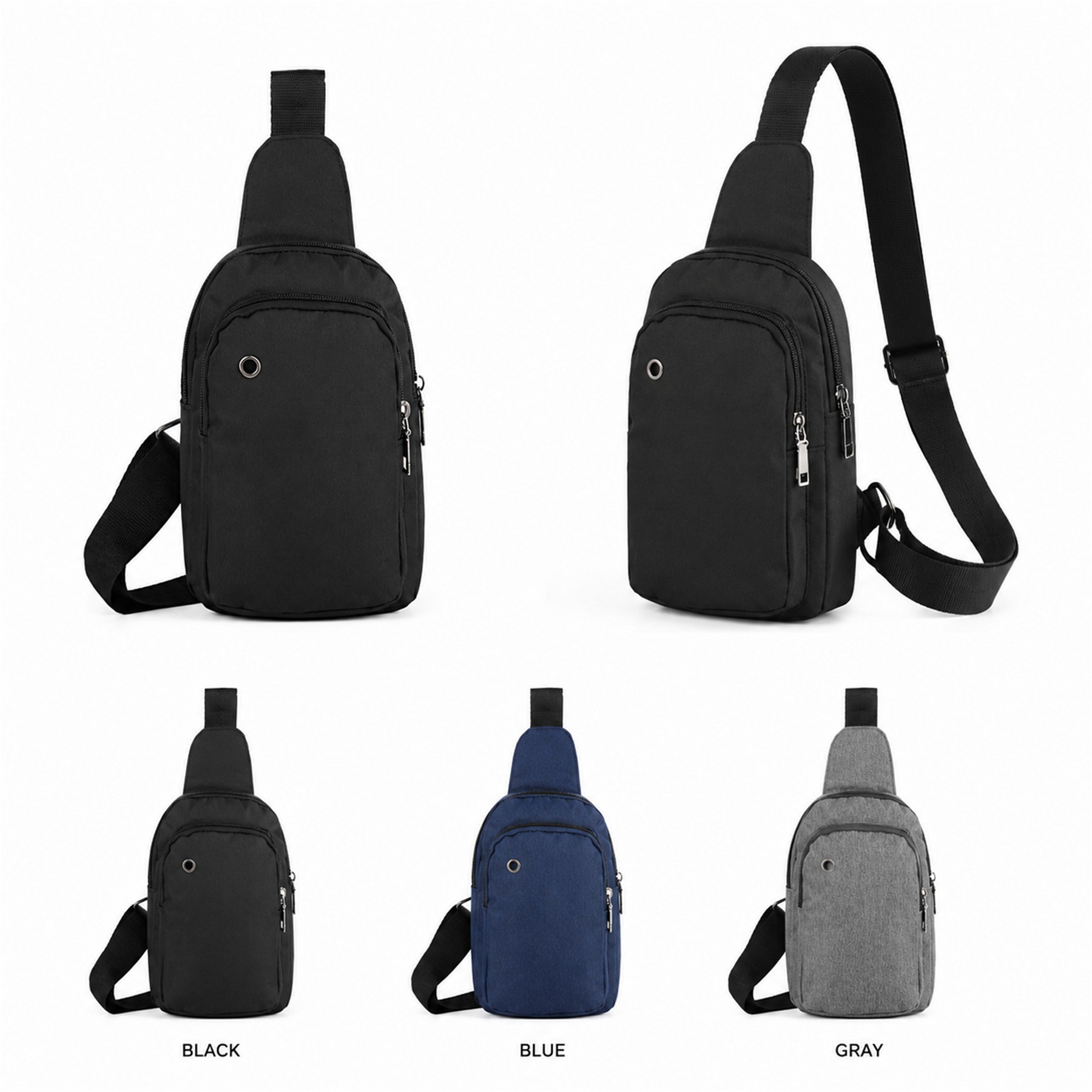 300D Polyester Crossbody Sling Bag