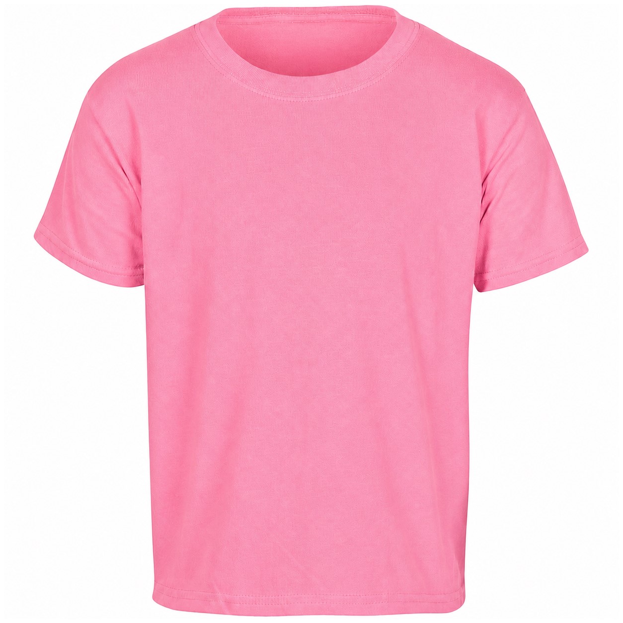 Youth Cotton Short Sleeve Shirt — Pink