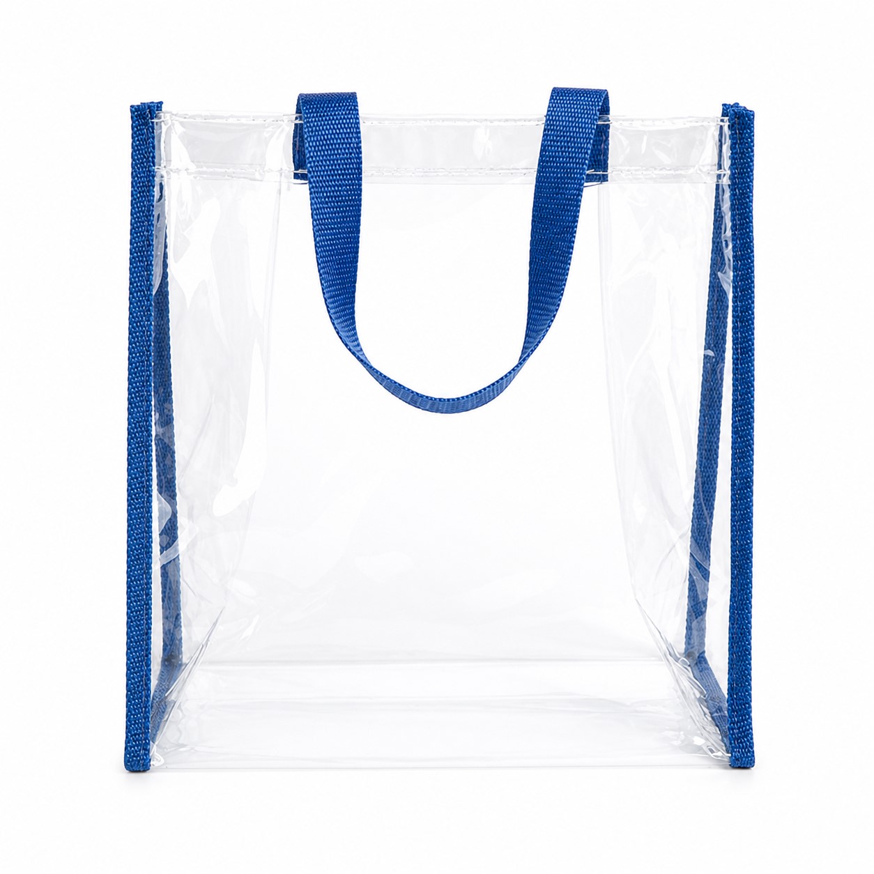 Open Top Clear PVC Tote With Bright Trim — view 2