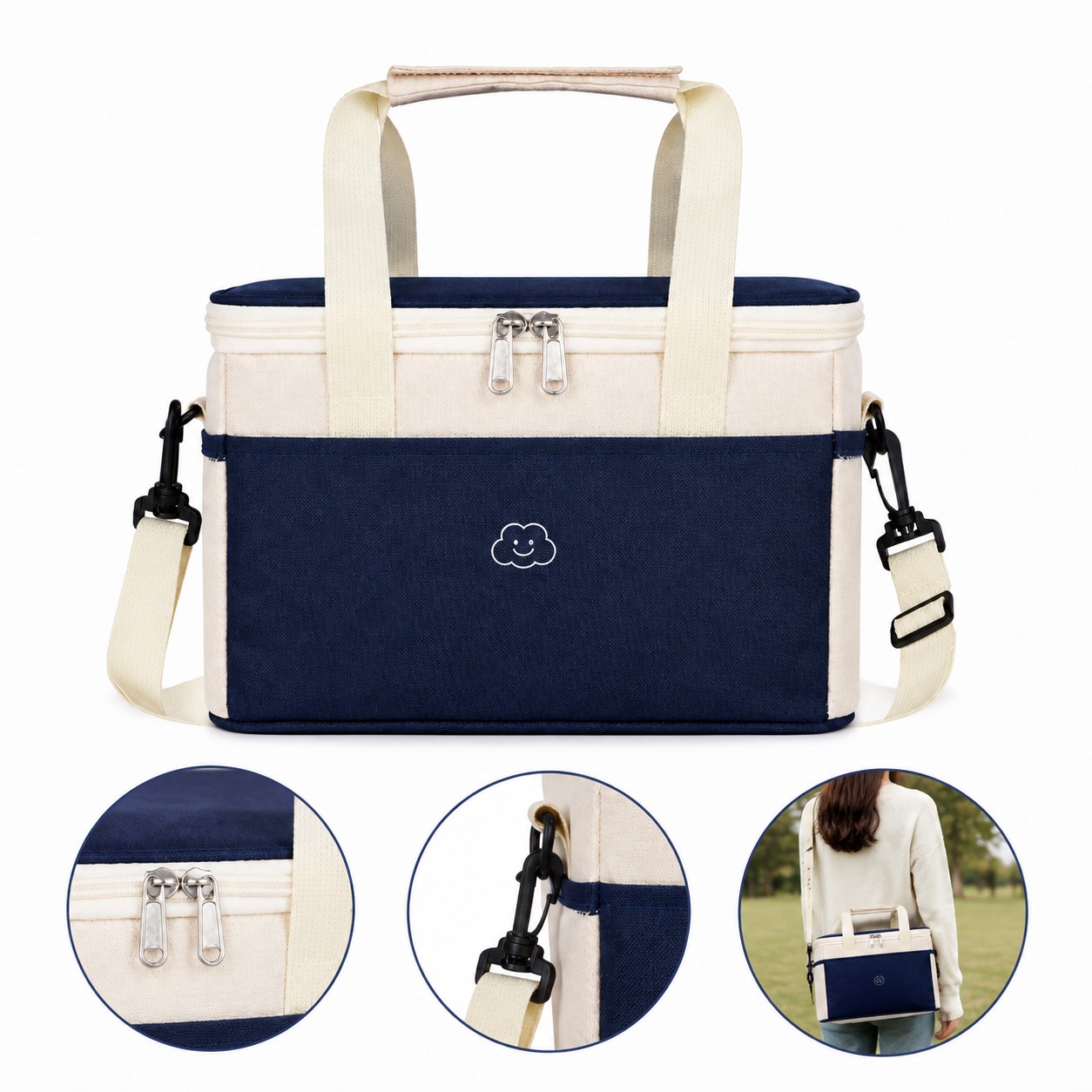 Dual Handle Polyester Insulated Food Cooler