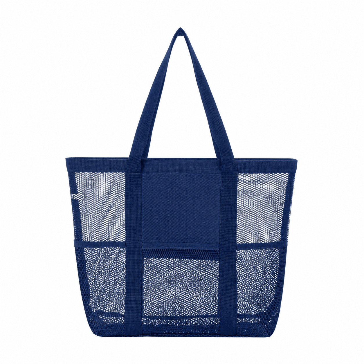 Nylon Roomy Tote Bag — Navy Blue