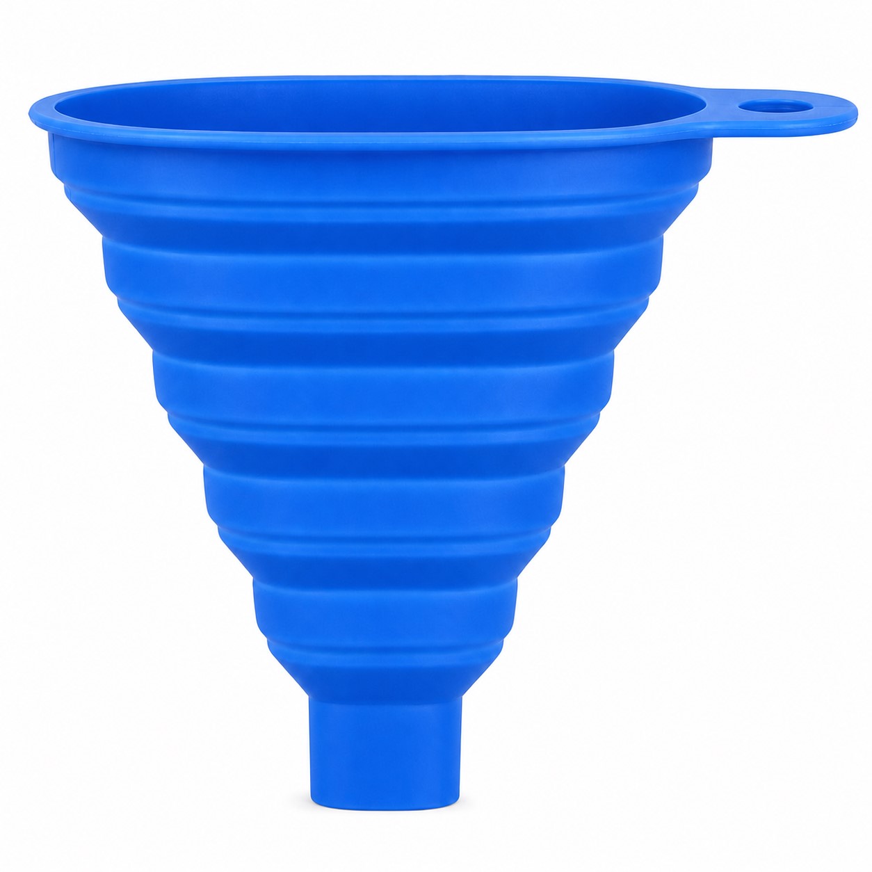 Collapsible Silicone Pouring Funnel — Blue