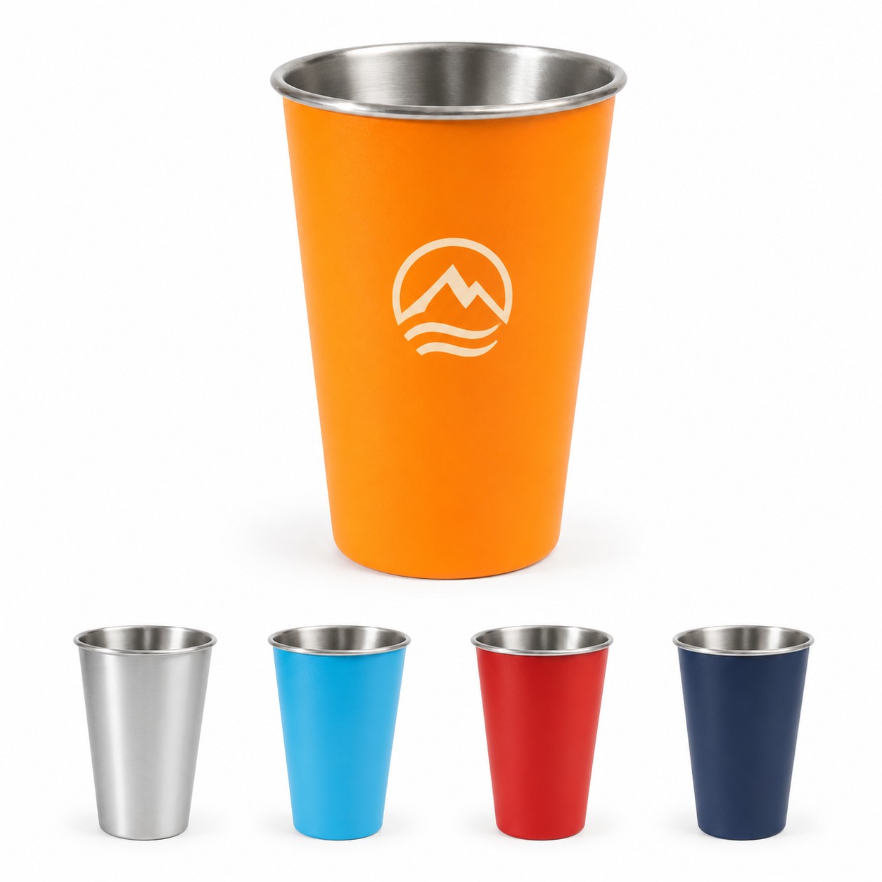 Polished 16 Oz Stainless Steel Pint Cup