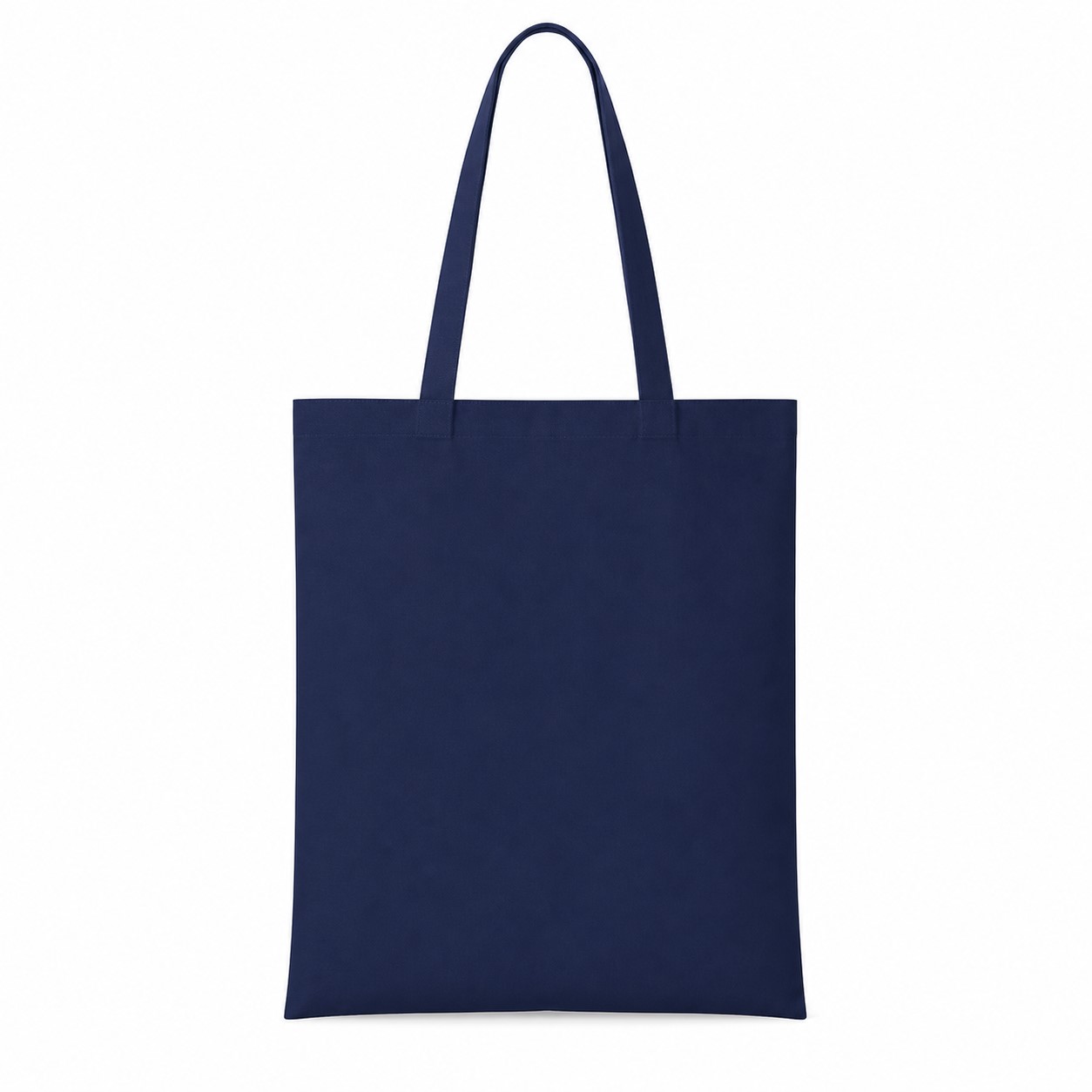 Long Handle Cotton Canvas Shoulder Tote — view 2