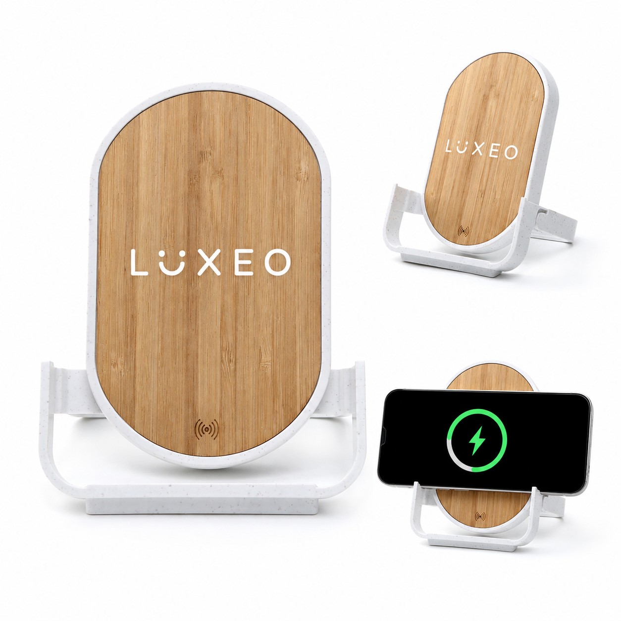 Bamboo Wireless Charger Stand