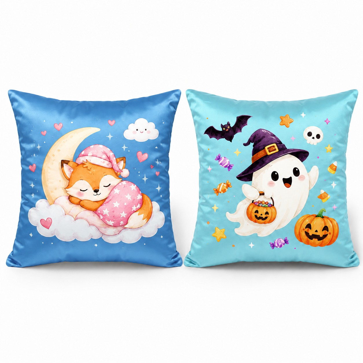 Cotton Square Throw Pillow