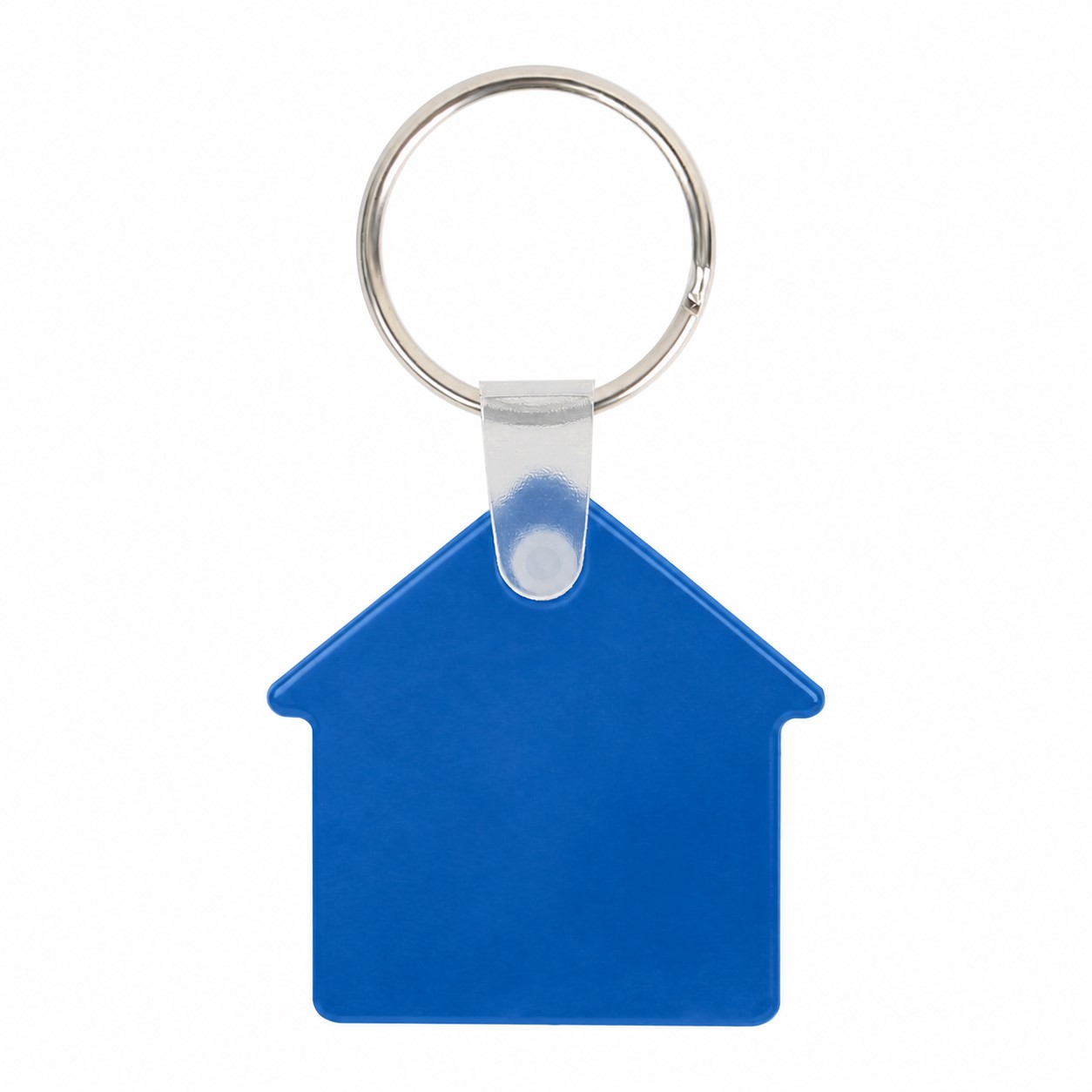 House Shape PVC Key Tag — Blue