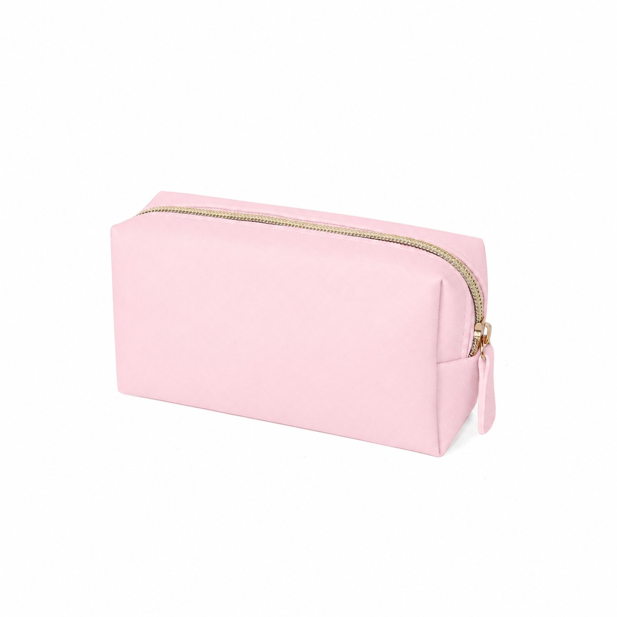 PU Leather Makeup Bag — Light Pink