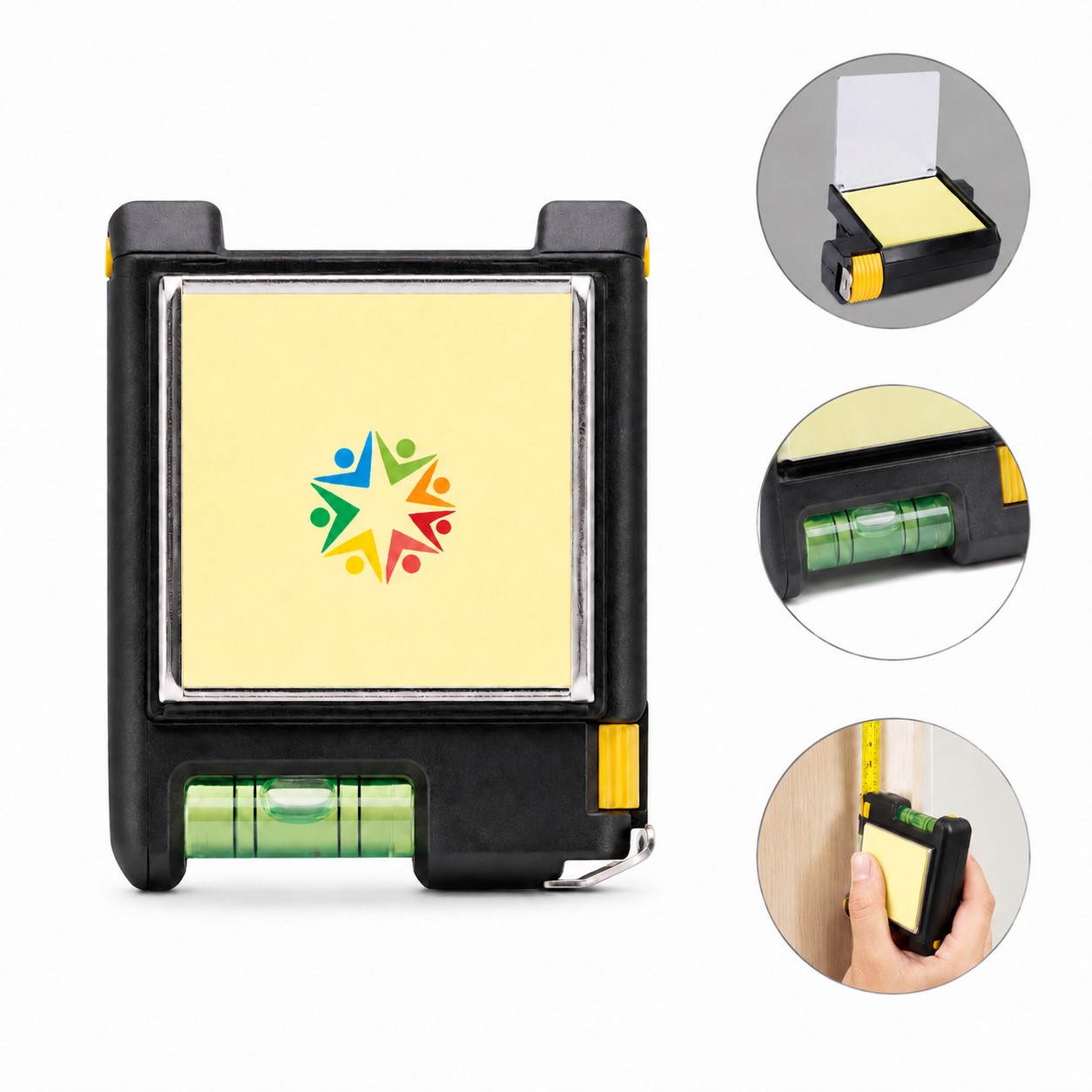 Compact Metal Measuring Tape With Note Pad