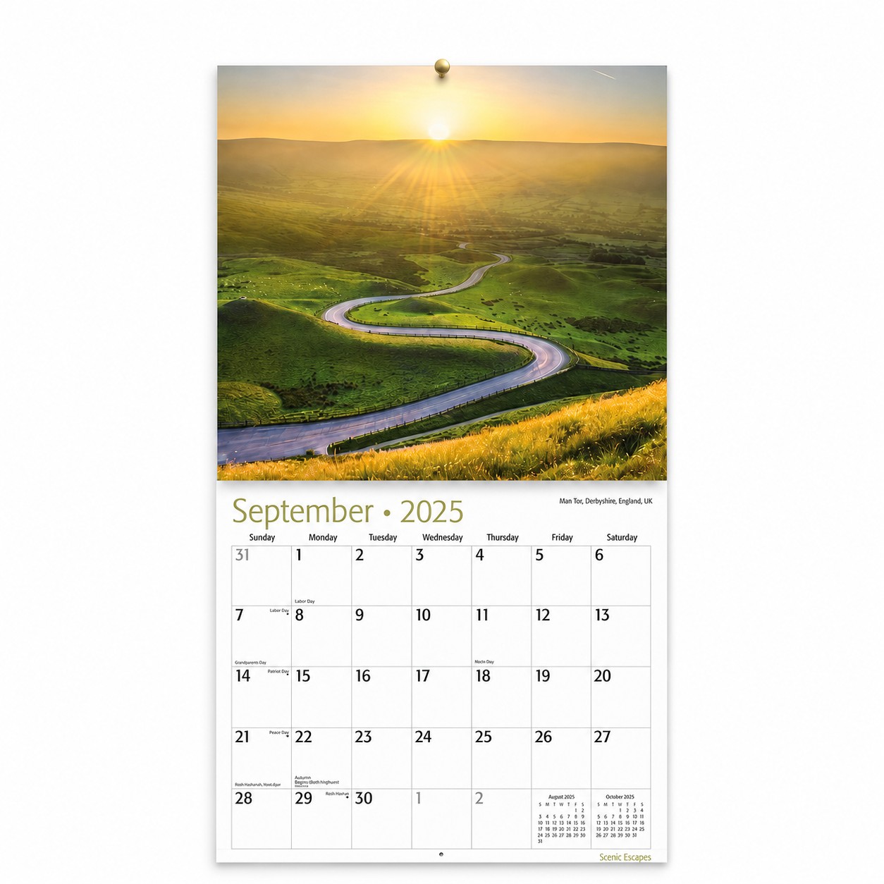 2025 Paper Wall Calendar