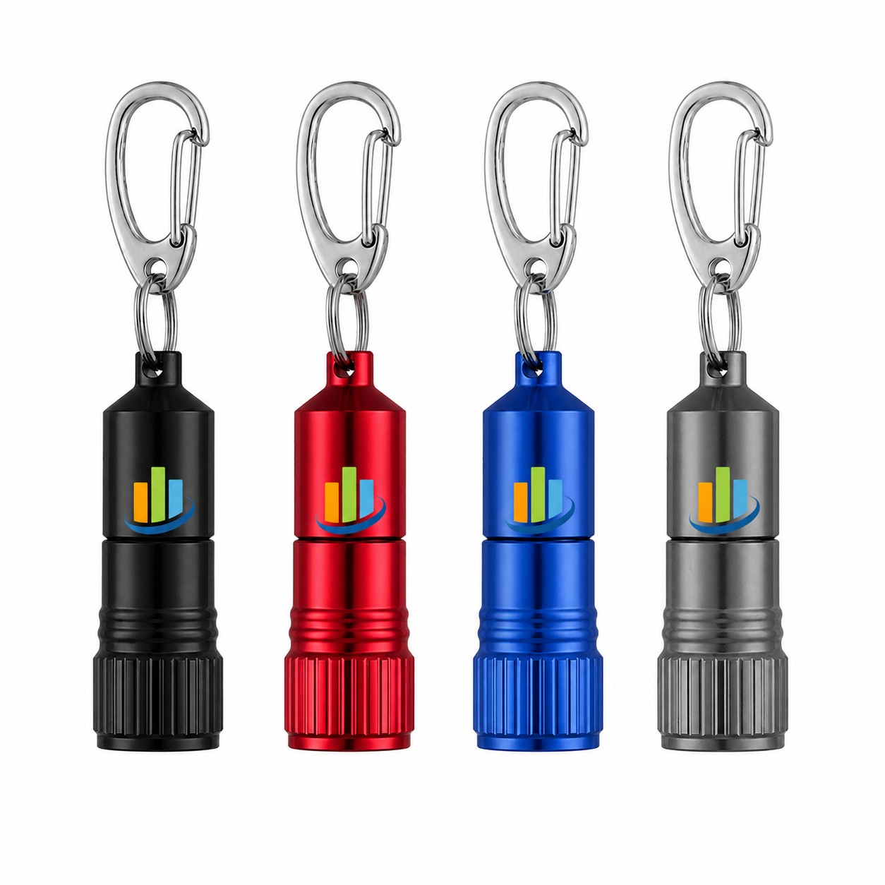 Rotary Switch Aluminum Keychain Light