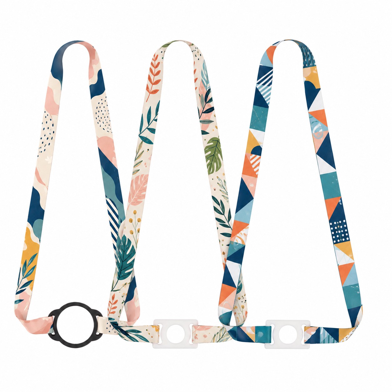 Polyester O Ring Bottle Holder Lanyard