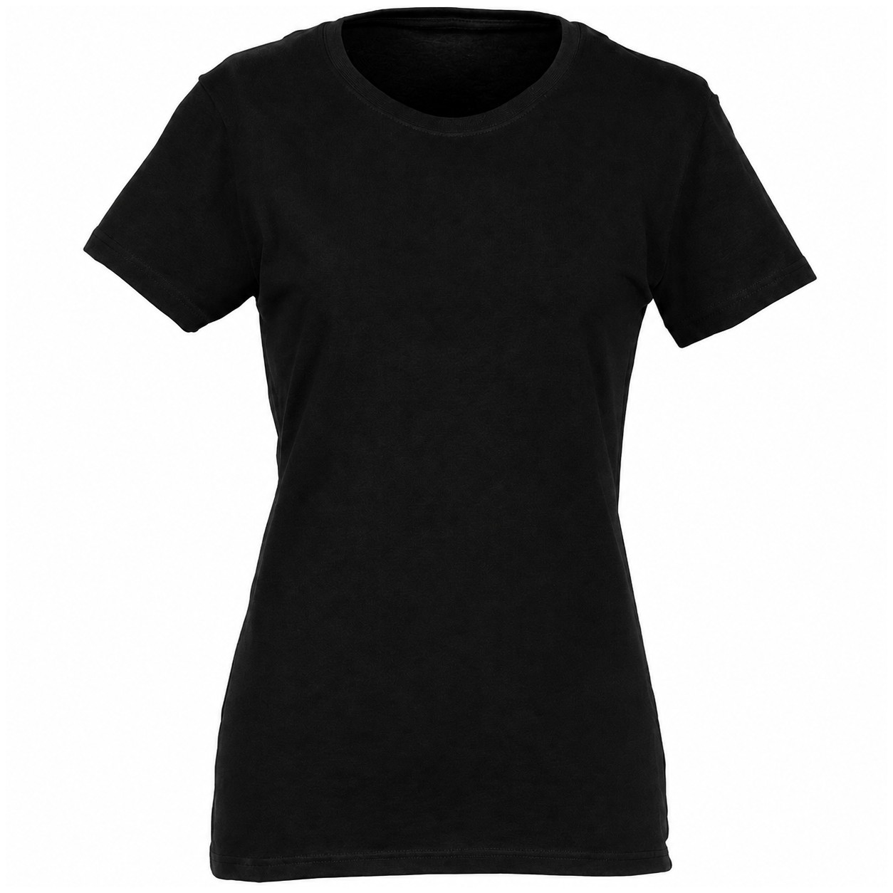 Ladies' Midweight Cotton T-Shirt — Black