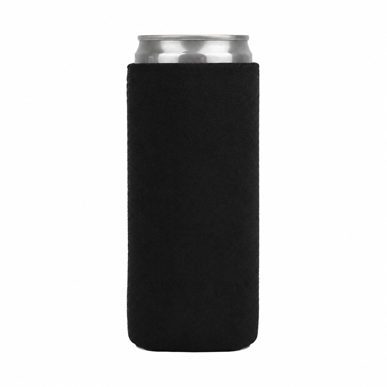 Slim Neoprene Can Cooler — Black