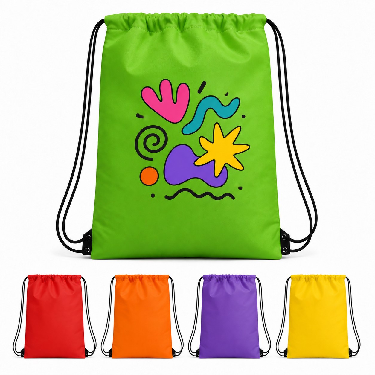 Aluminum Lined Foldable Drawstring Cooler Bag