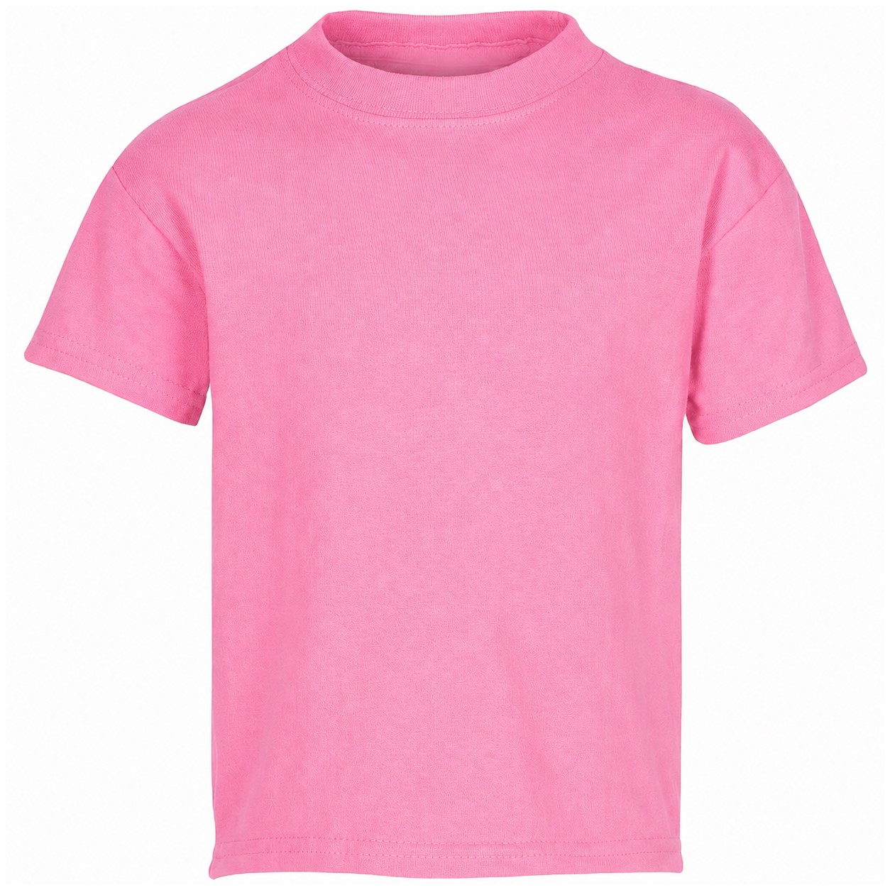 Youth Cotton-Polyester Blend T-Shirt — Pink