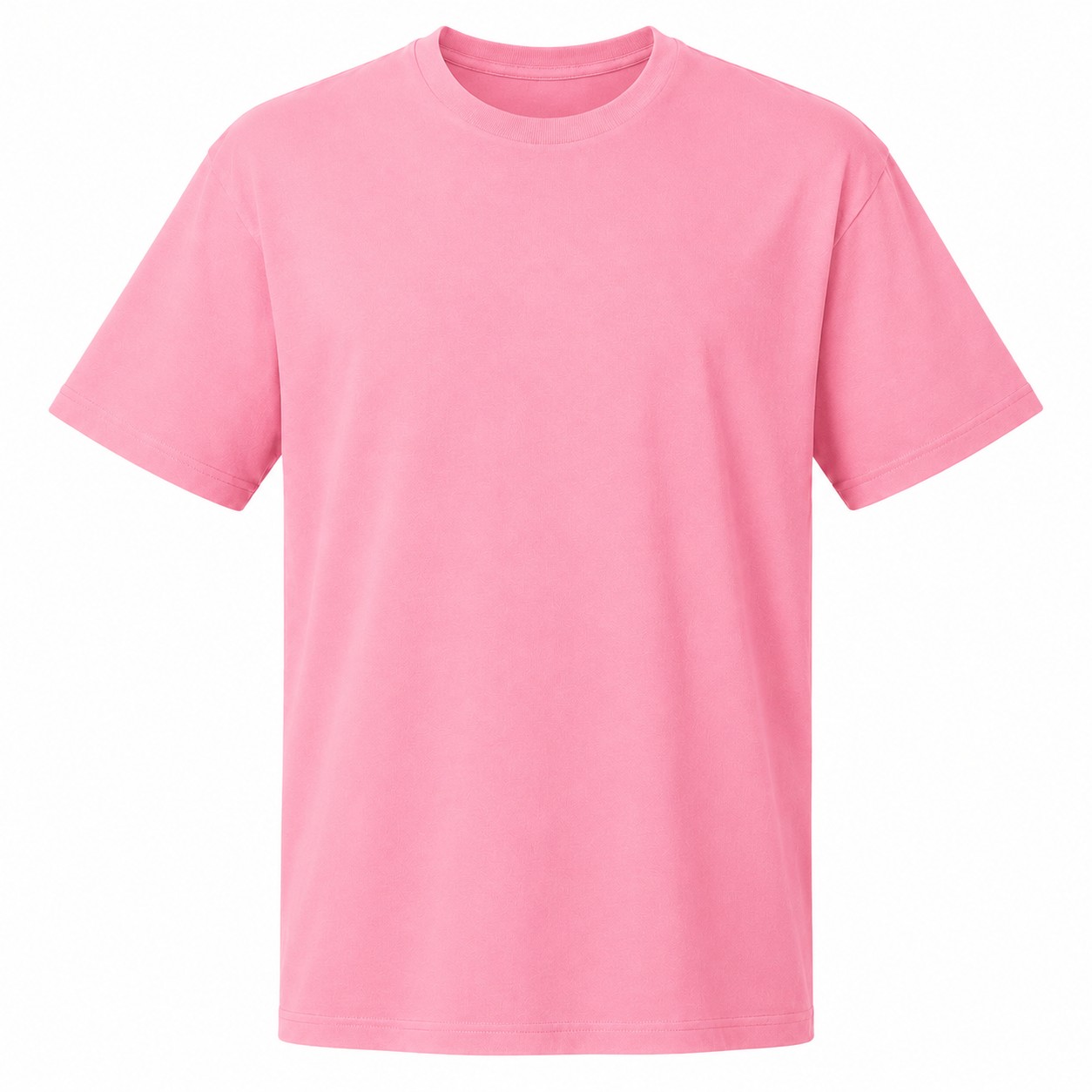 Men's Colorblock Polyester Quarter-Zip Pullover — Pink