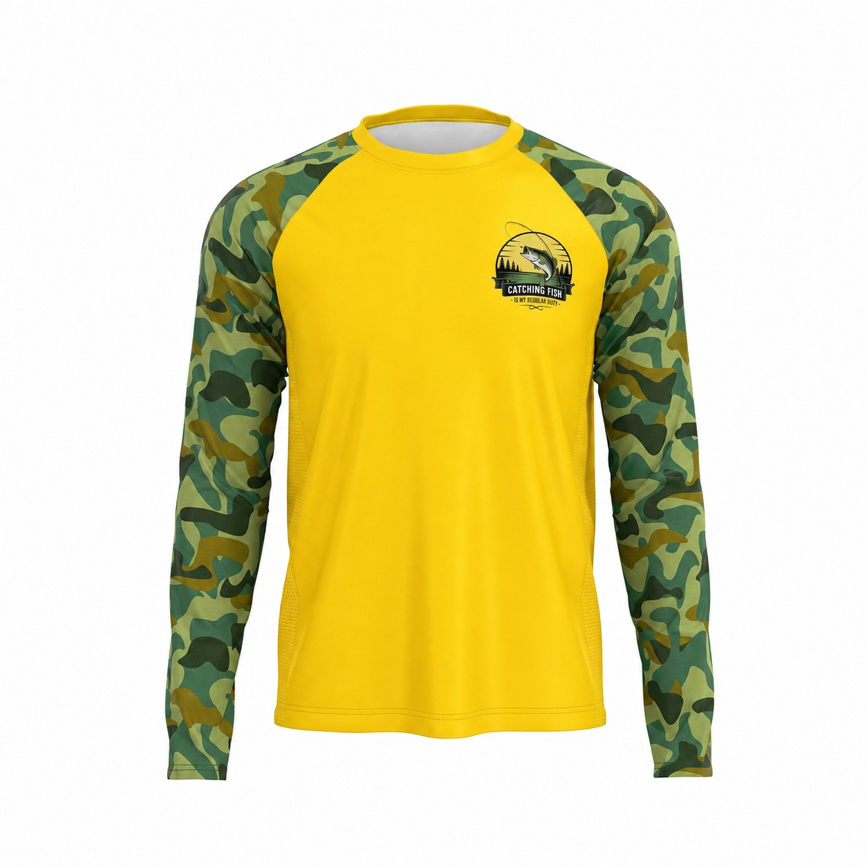 UPF 50 Fishing Sun Shirt — Yellow