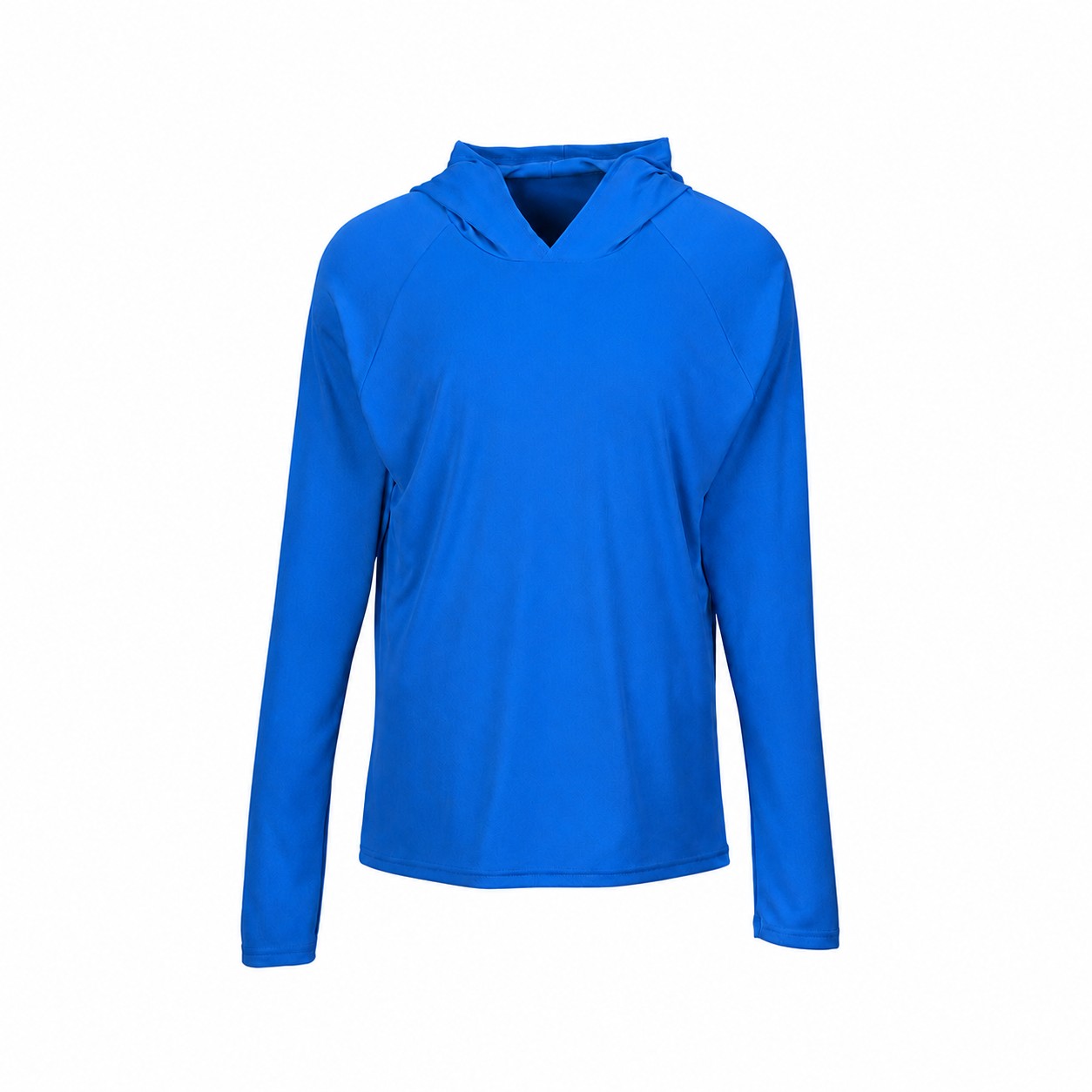 Performance Hooded Long Sleeve Shirt — Blue