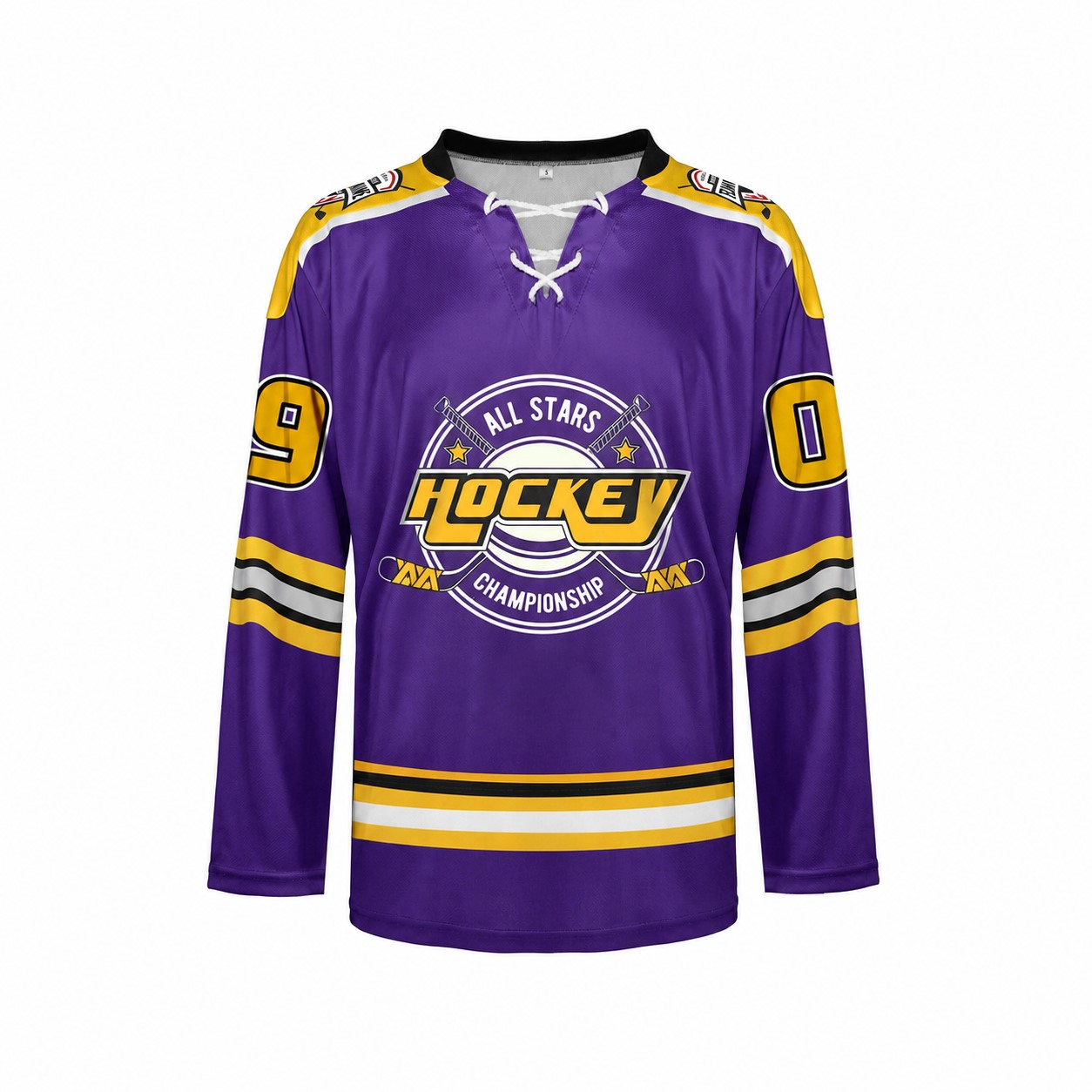 Polyester Performance Sports Jersey — Purple